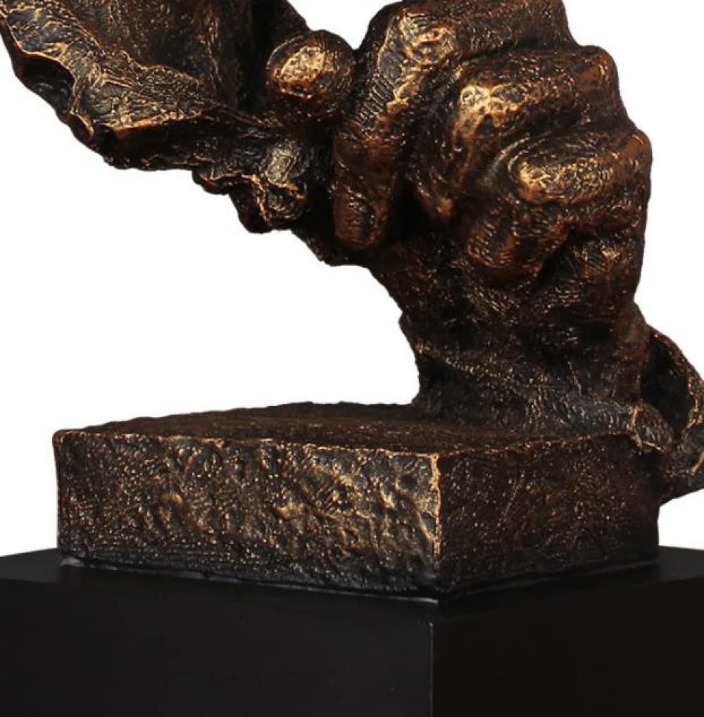 Amazon.co.jp: 沈黙は金の創造的な彫像、シンプルなモダンな工芸品の