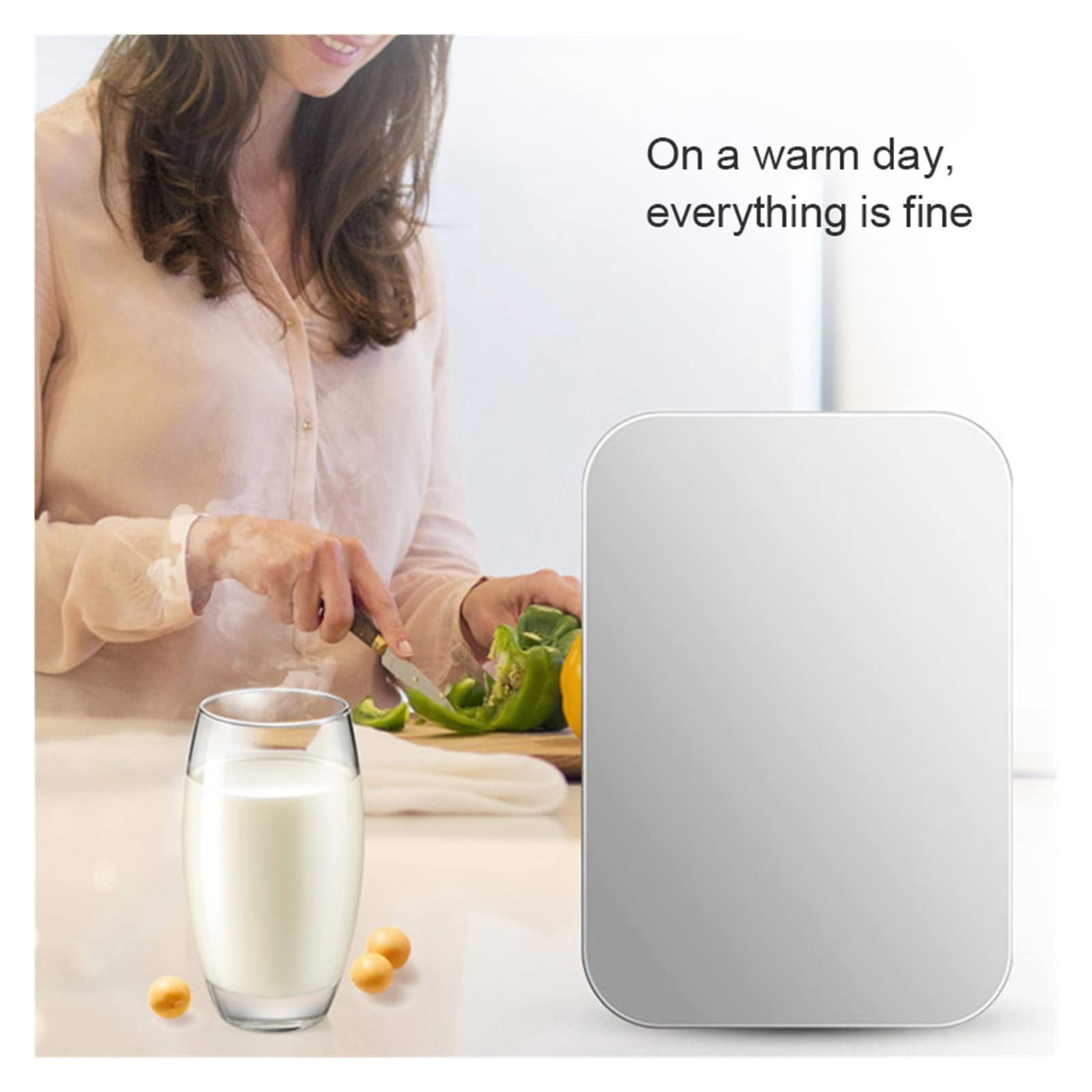 Refrigerador de automóvil 8L Mini refrigerador Refrigerador portátil Refrigerador Compacto para automóvil Camión Cocina Uso doméstico Picnic Camping Congelador silencioso para au