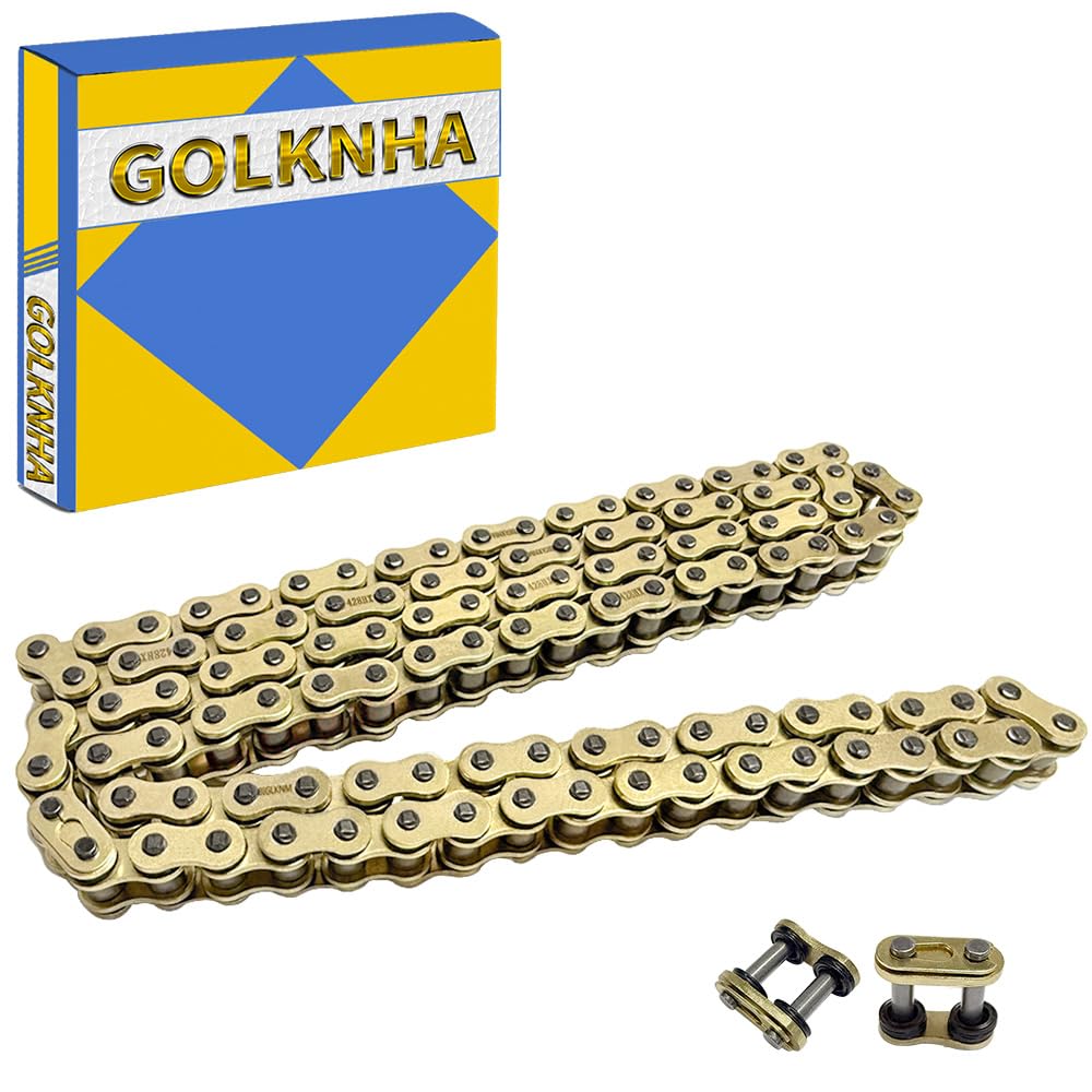 GOLKNHA Gold 428 X-Ring Motorcycle Chain 120 Links OEM#9Y581-33119-00