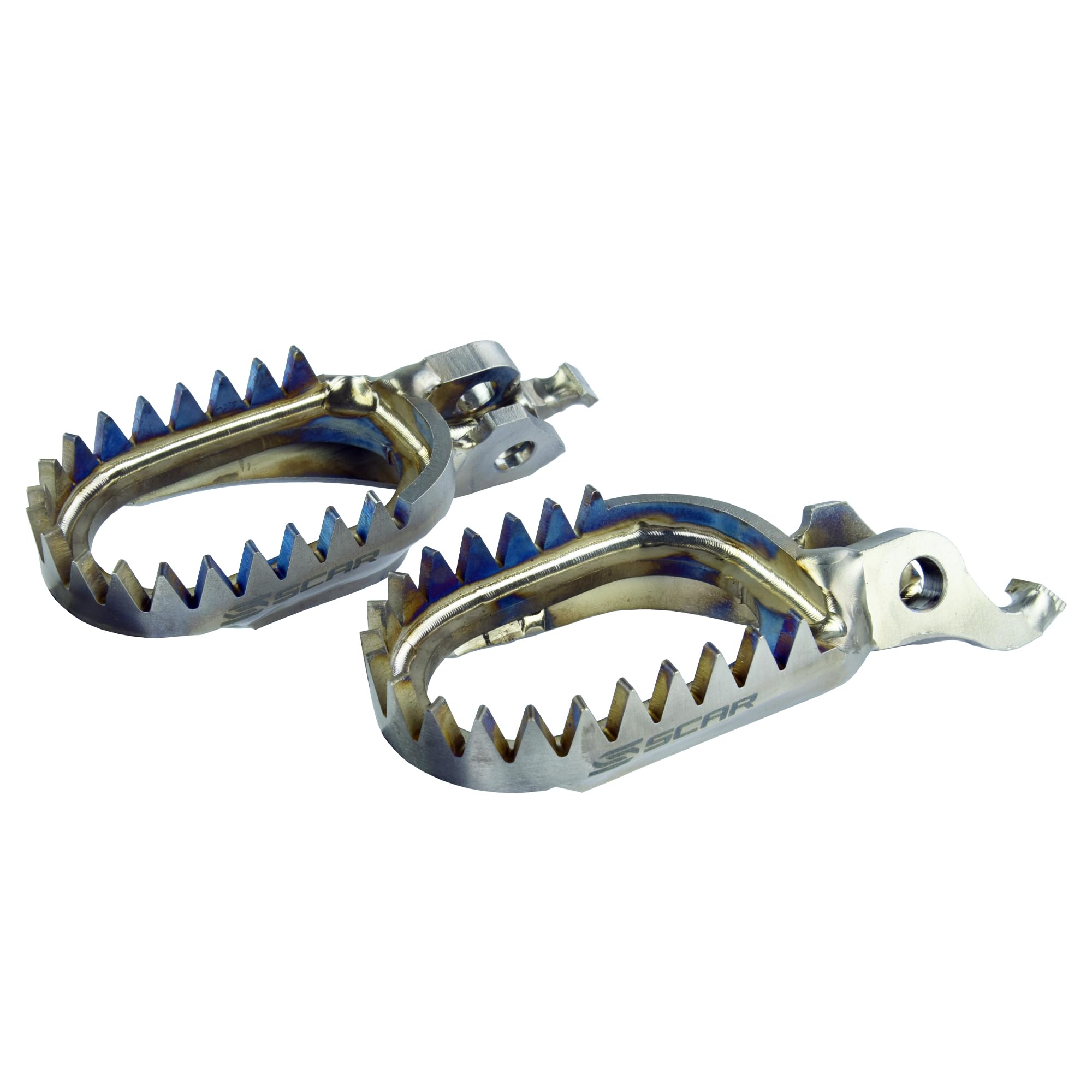SCAR Titanium Footpegs Foot Rest Anti-Mud Compatible with TRIUMPH 250 450 TFX TF250-X TF250X TF450-X - 24-26
