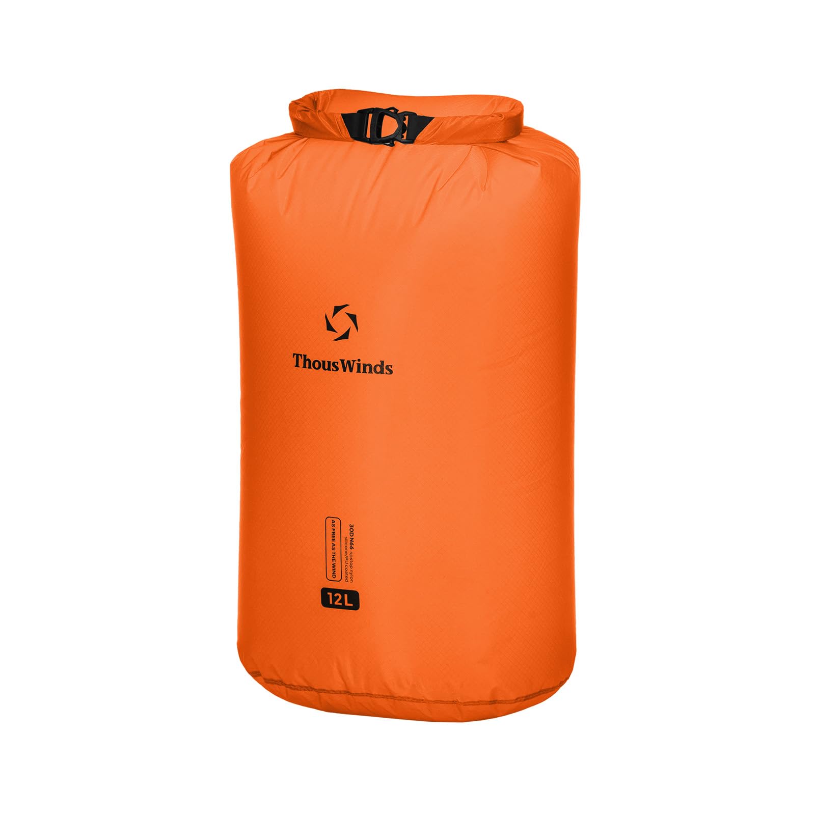 Thous Winds Waterproof Dry Bag, 30D Lightweight Dry Storage, 12L/24L/36L Roll Top Floating Sack for Outdoor, Camping, Kayaking, Beach, Water Sports
