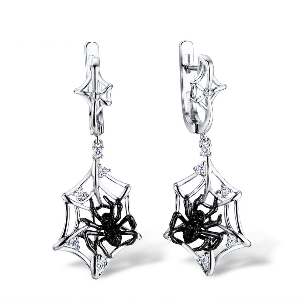 Boucles d'oreilles en argent 925 de qualité avec zircone