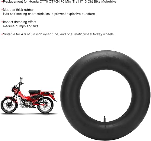 Miniatura 9 de Tubo interior de motocicleta, repuesto de goma para Honda CT70 CT70H 70 Mini Trail IT13 Dirt Bike