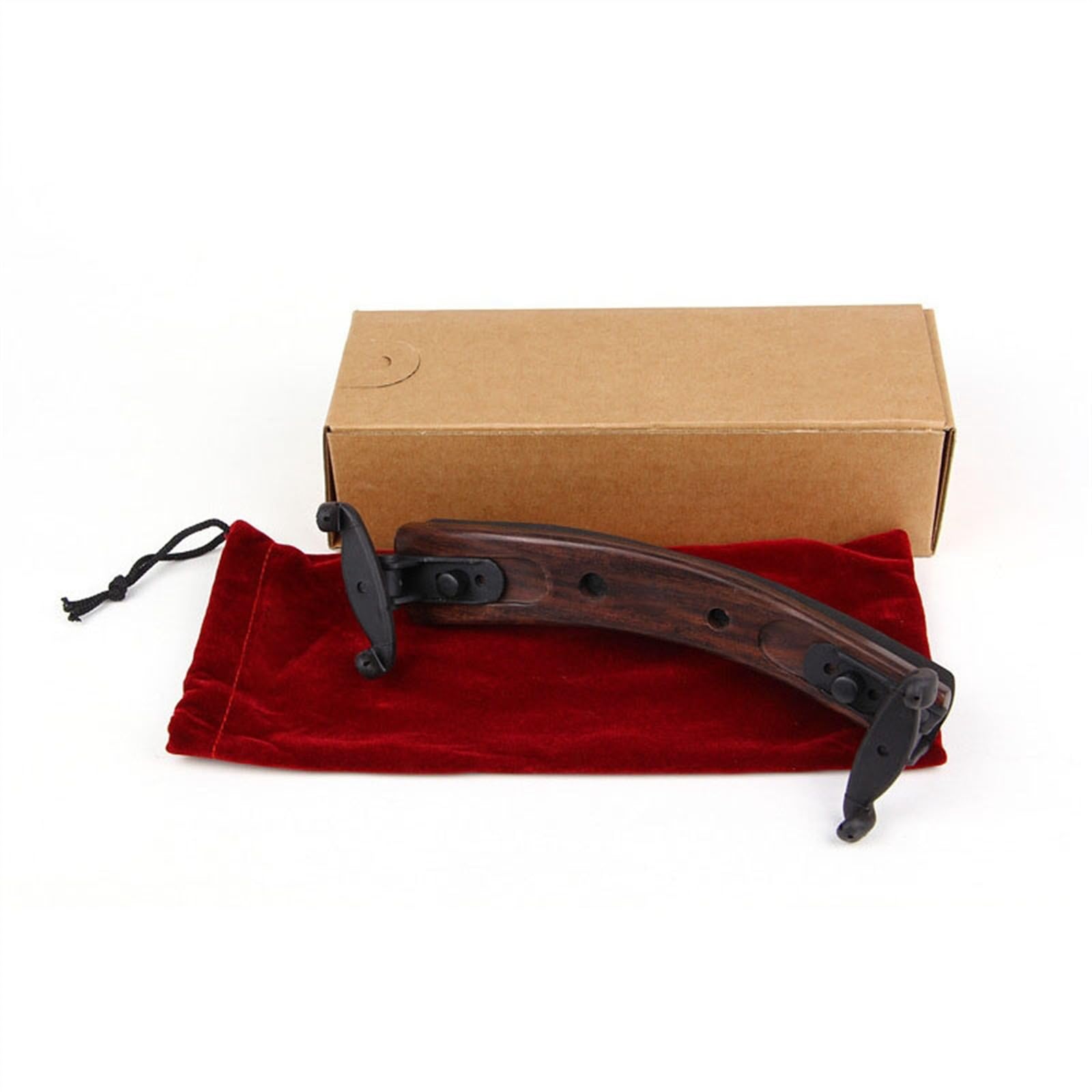 Hombrera para violín Almohadilla Para El Hombro De Violín De Palisandro Reposabrazos Cómoda Ajustable 4/4+3/4 Universal Apto Para Principiantes
