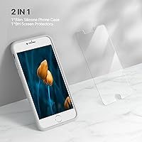 Vista 1244 de Miracase Funda diseñada para iPhone 13 Pro Max con protector de pantalla, [forro de microfibra suave antiarañazos], funda protectora de silicona