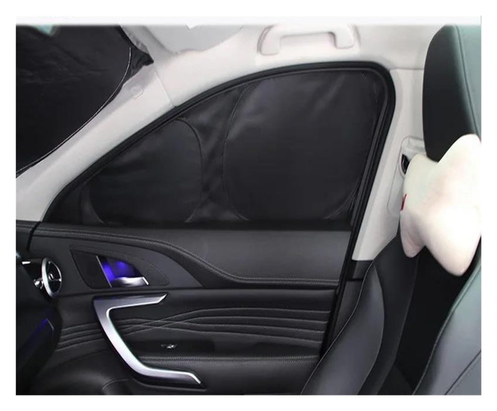 Parasol Coche Parasol para Coche para Tesla para Modelo Y 2017-2024 Protector De Parabrisas Parasol para Ventana Delantera Privacidad Sombreado para Niños Coche Parasoles(Full 7PCS)