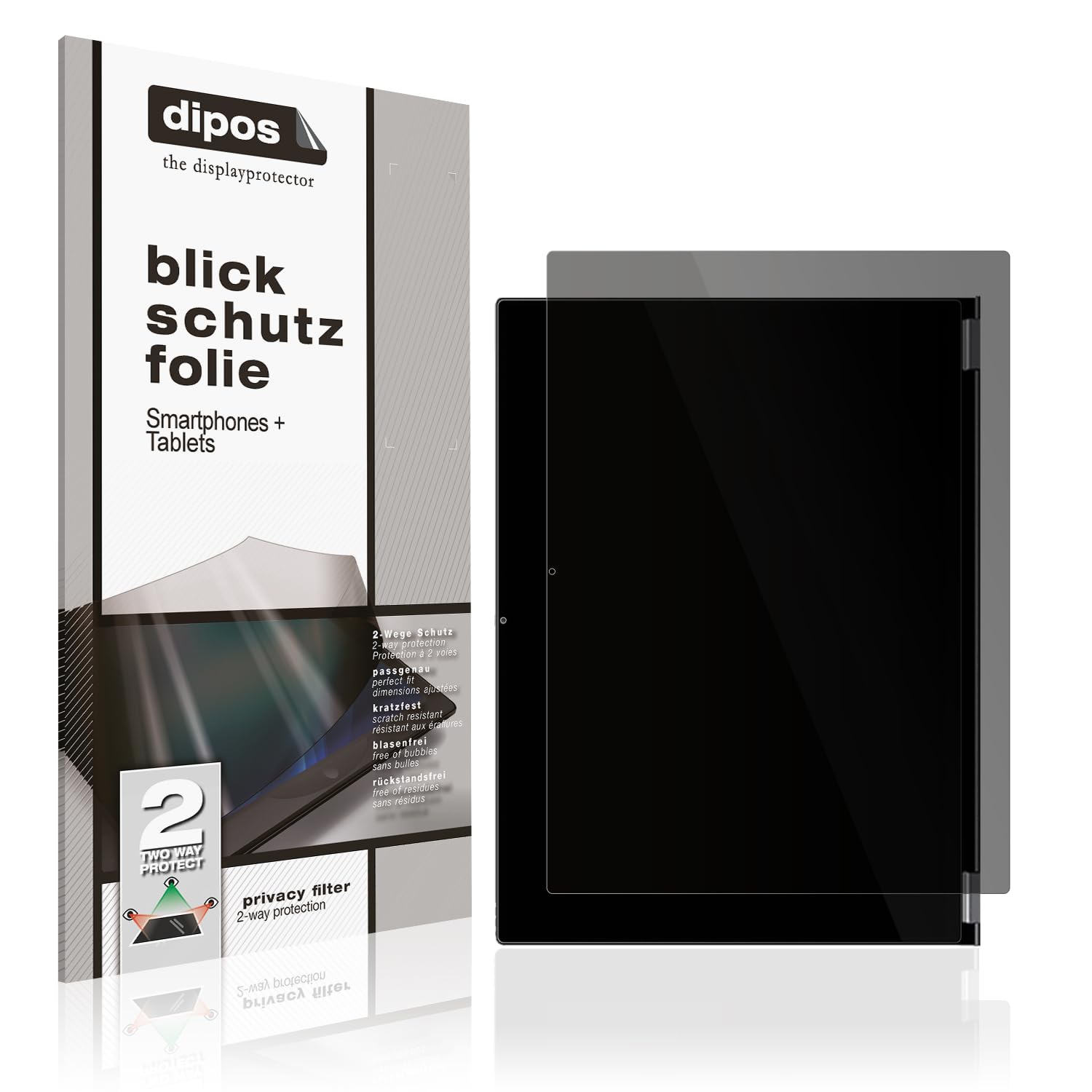 dipos Pellicola Privacy per Chuwi FreeBook 13,5 Zoll | Protezione schermo opaca Anti-Spia a 4 Vie, si adatta perfettamente, antigraffio, senza bolle, autoadesiva