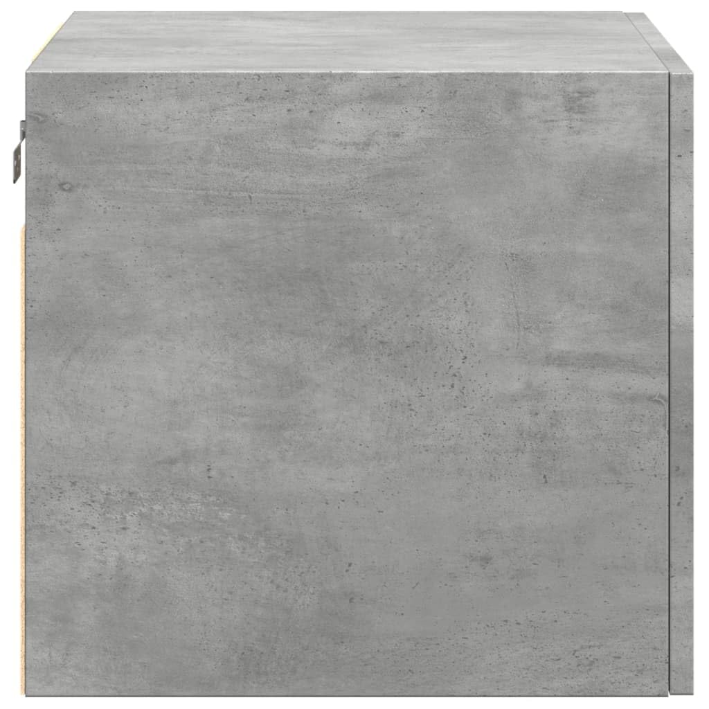 Armadio da parete grigio cemento, 50 x 42,5 x 40 cm, in legno