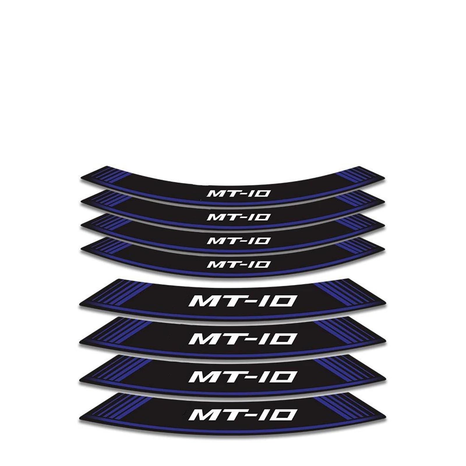 Stickers Motorcycle Stickers Reflective Wheel Rim for MT-10 MT10 Mt 10(Style 1)