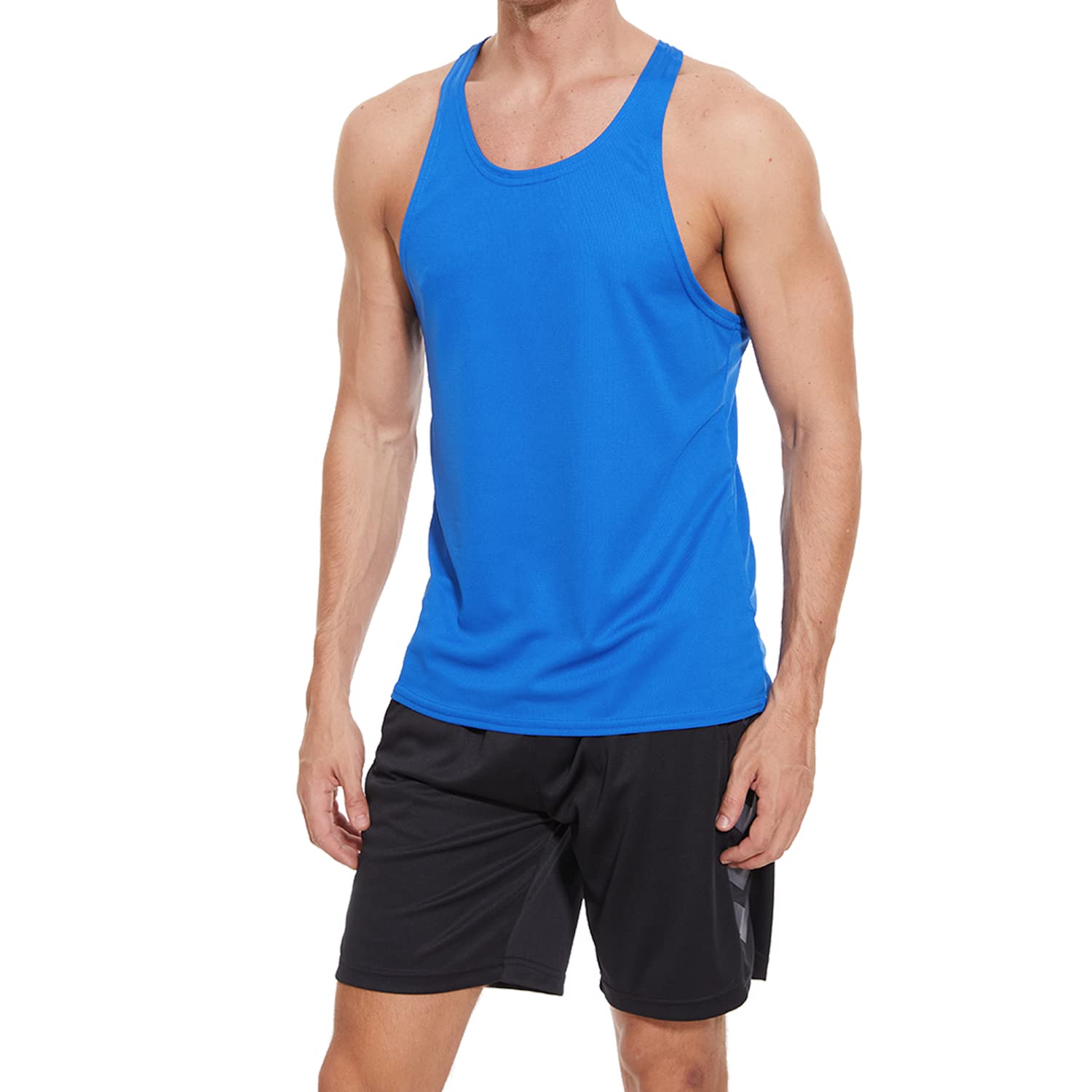 Rane SportsMen's Stringer Tank Tops Quick Dry Mesh Sleevele Gym Workout Bodybuilding Fitness Muscle T Shirts