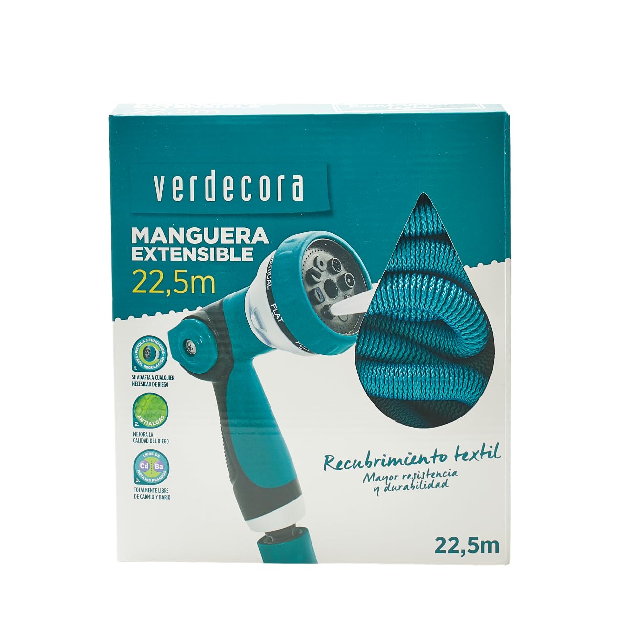 Manguera Extensible Multifunción con pistola Verdecora (PORTES INCLUIDOS) (22,5 metros)