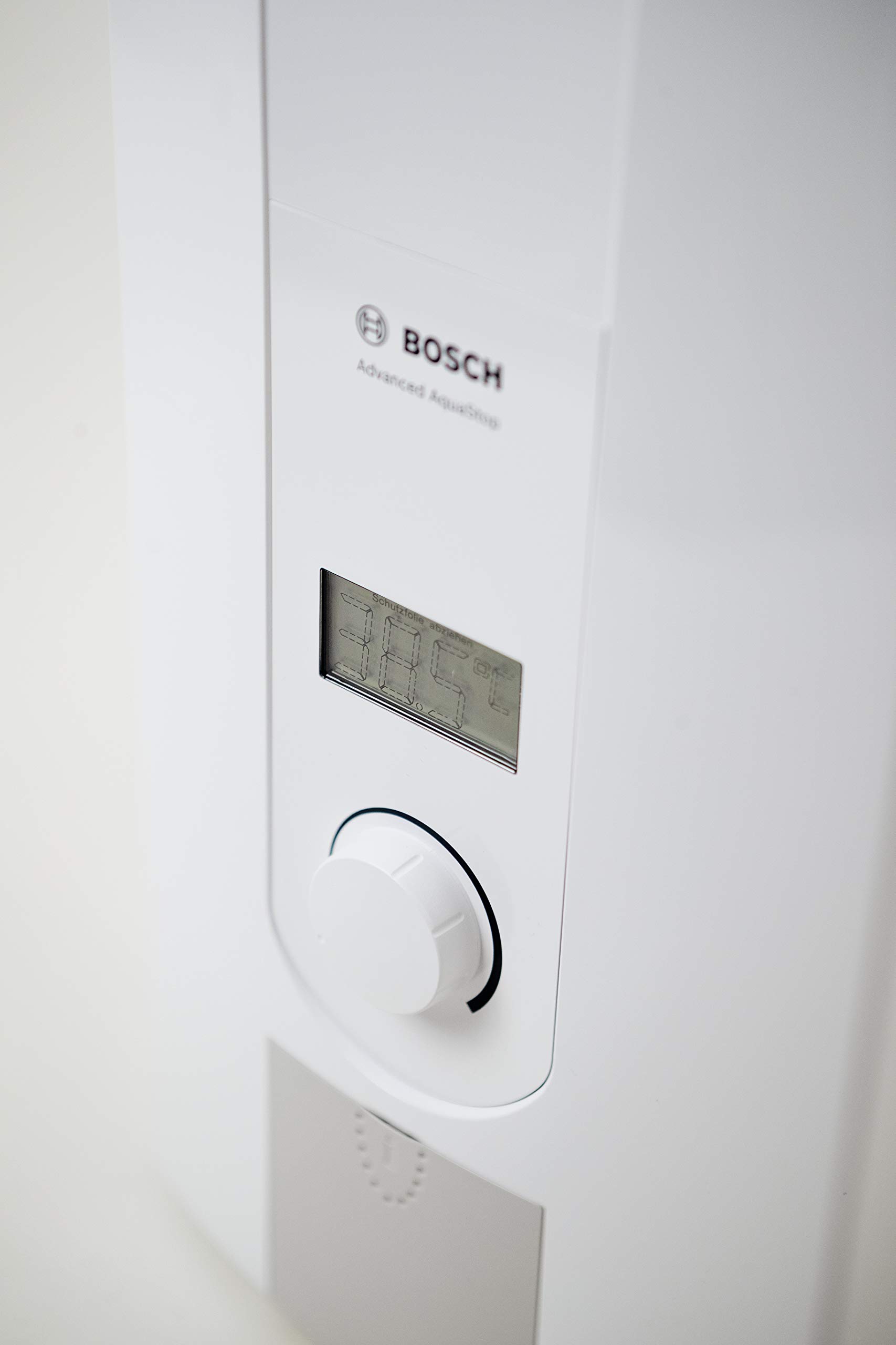 Bosch TR7000R DESOAB Tronic Advanced 18/21 - Scaldabagno elettrico con tecnologia AquaStop e display LCD, 400 V, colore: Bianco/Grigio