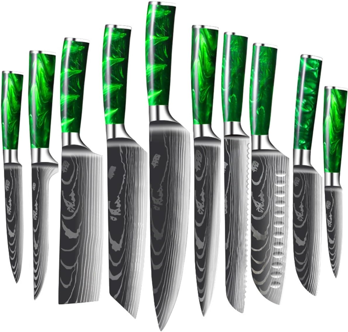Set Cuchillos Cocina 10 Piezas Acero Inoxidable