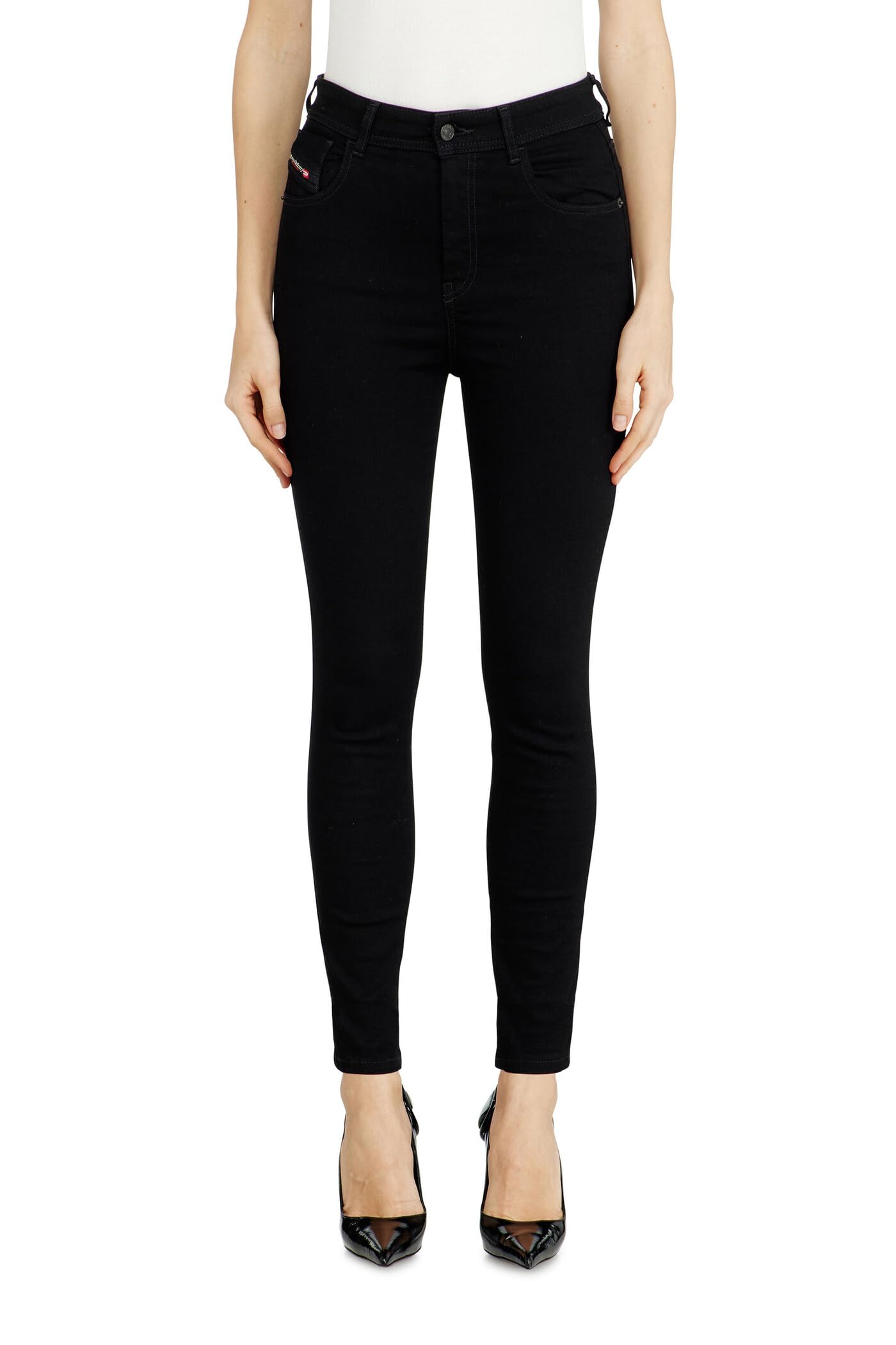 Diesel Women's Black Diesel_1984 Slandy-High_pants_blue_29w / 32L