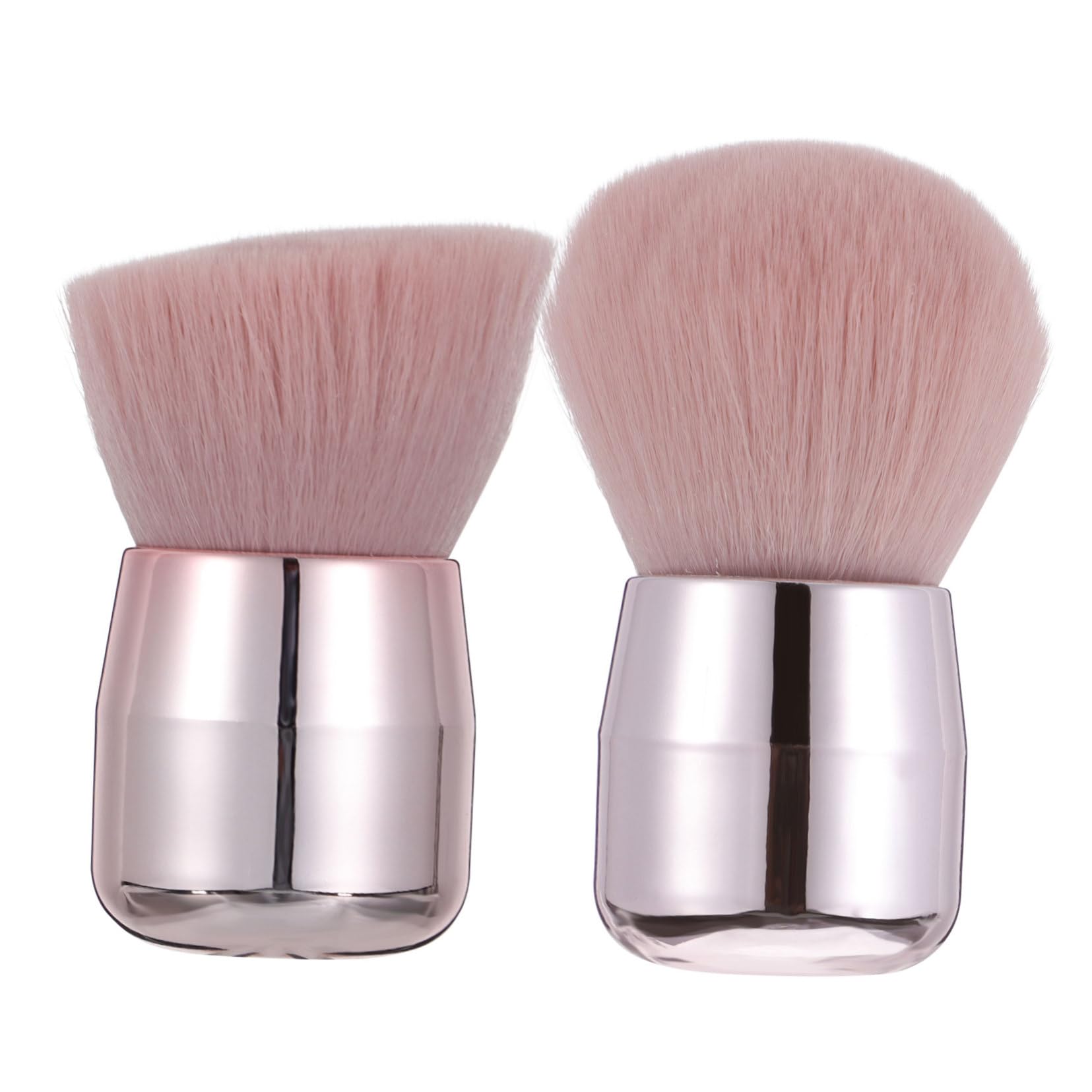 SHERCHPRY 2Pcs Mushroom Head Makeup Brushes Portable Foundation Powder Cosmetic Applicator for Smooth Blending Full Coverage for Blush and Setting Powder Application