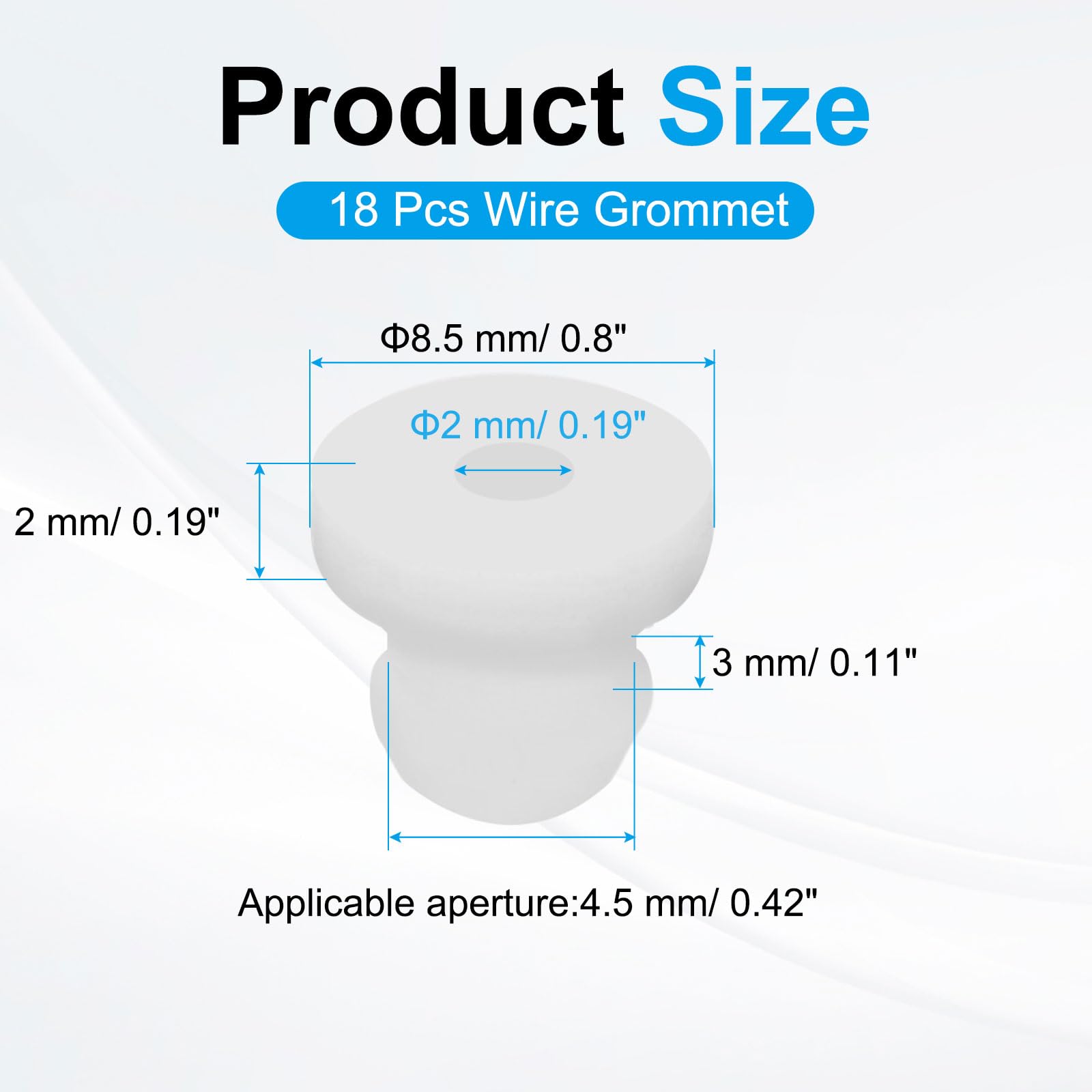 PATIKIL 18pcs Wire Grommet - Image 2