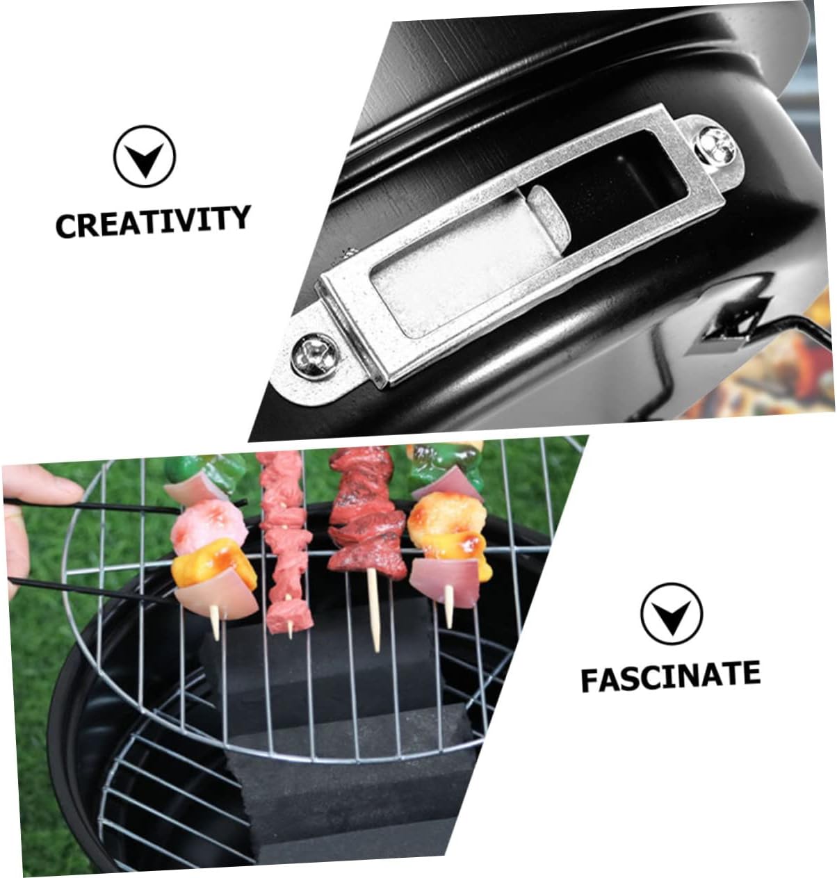 POPETPOP Outdoor Grill Rack Stainless Steel Bbq Stove for Mini Outdoor Grill Camping Hiking