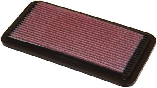 K&N Filtro de aire del motor reutilizable, limpia cada 75,000 millas, lavable, filtro de aire de repuesto para automóvil compatible con