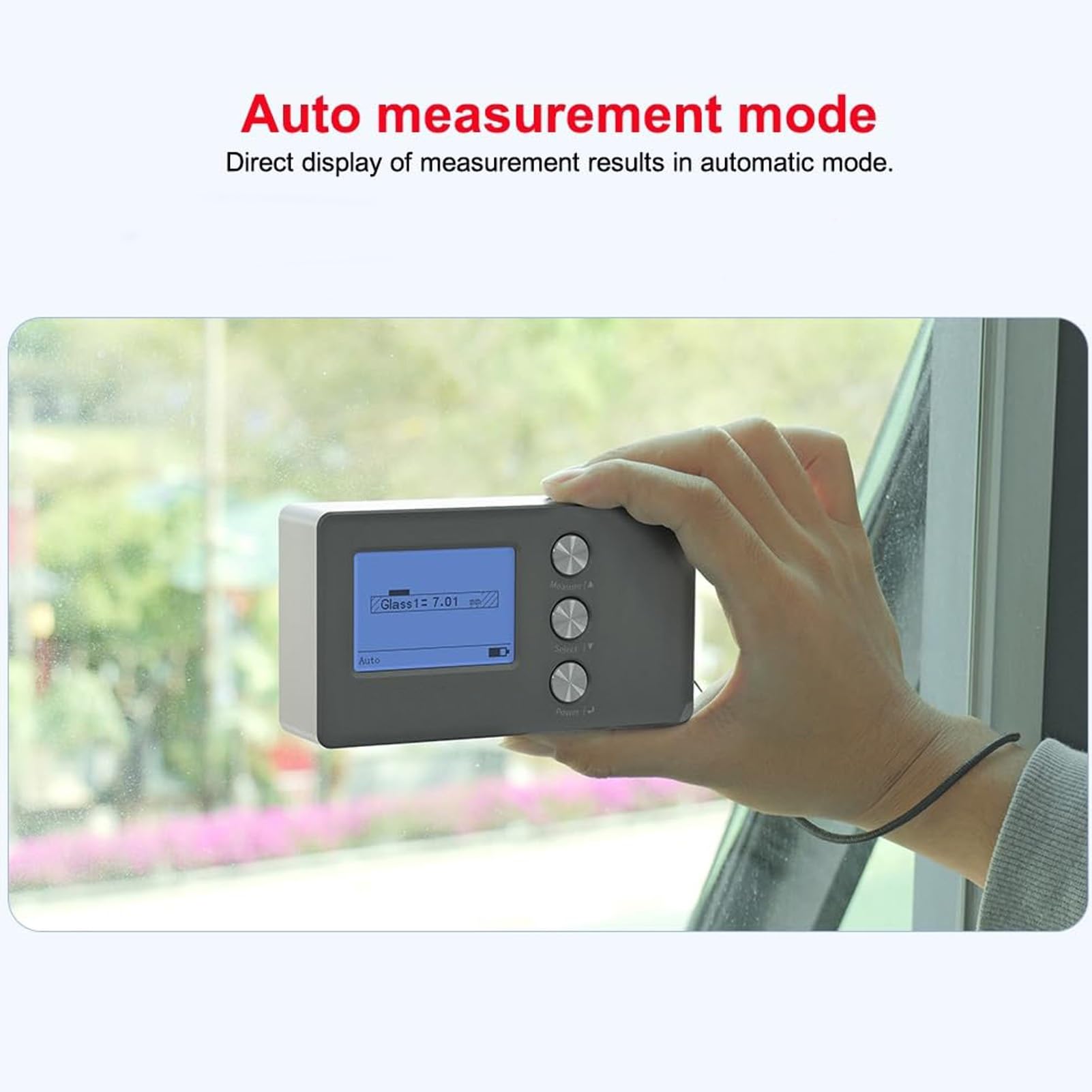 Medidor De Espesor De Vidrio De Pared Gruesa, Medidor Digital De Espesor Para Uso Industrial, TecnologíA De ReflexióN óPtica, Mide De Vidrio Laminado Y Aislante