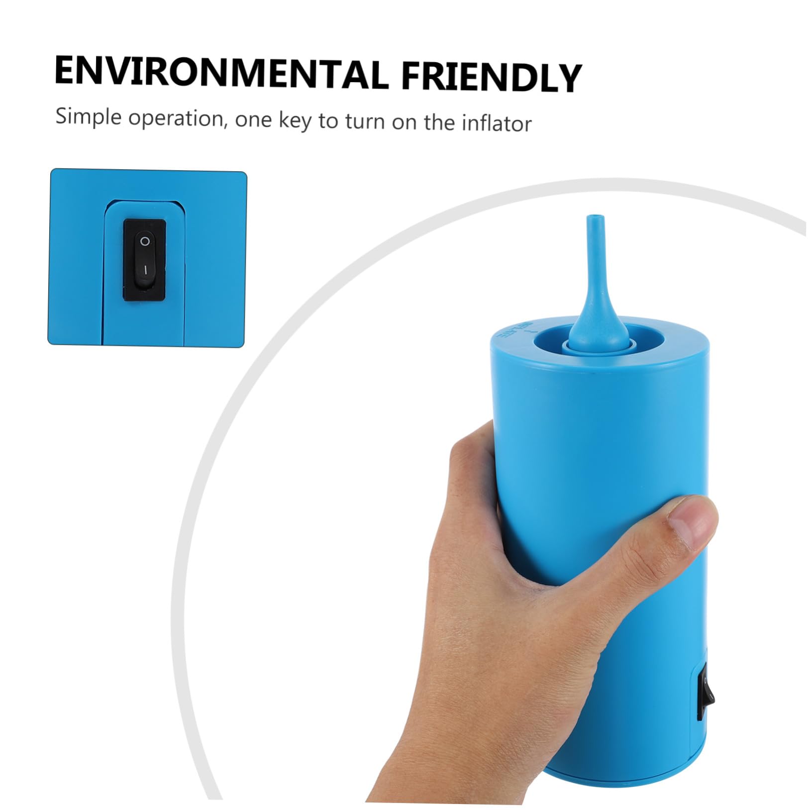 Bomba de Globos Eléctrica Portátil Azul Abs 18w Operación | Uso Dual, Infla Globos y Grandes Inflables, Modelo Dc 12.0v, 65db y 1pieza