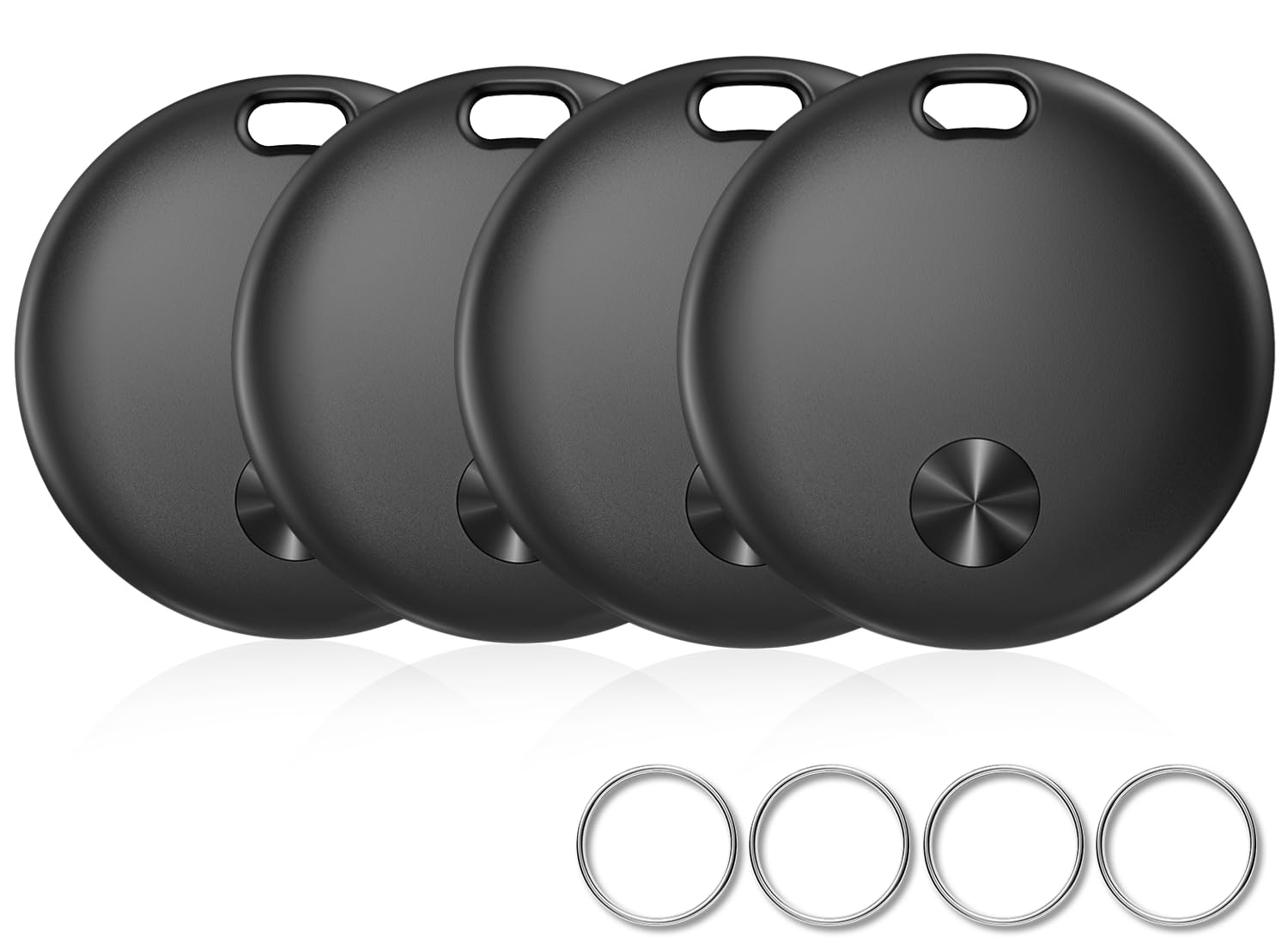 Tracker Tags- 4 Pack, Bluetooth Trackers Works with Apple Find My APP (iOS Only), 92 dB Sound, Replaceable Battery, Smart Tracking Tag Keys Finder and Item Locator for Keys, Bags, Luggage, Wallet, etc-picture-18