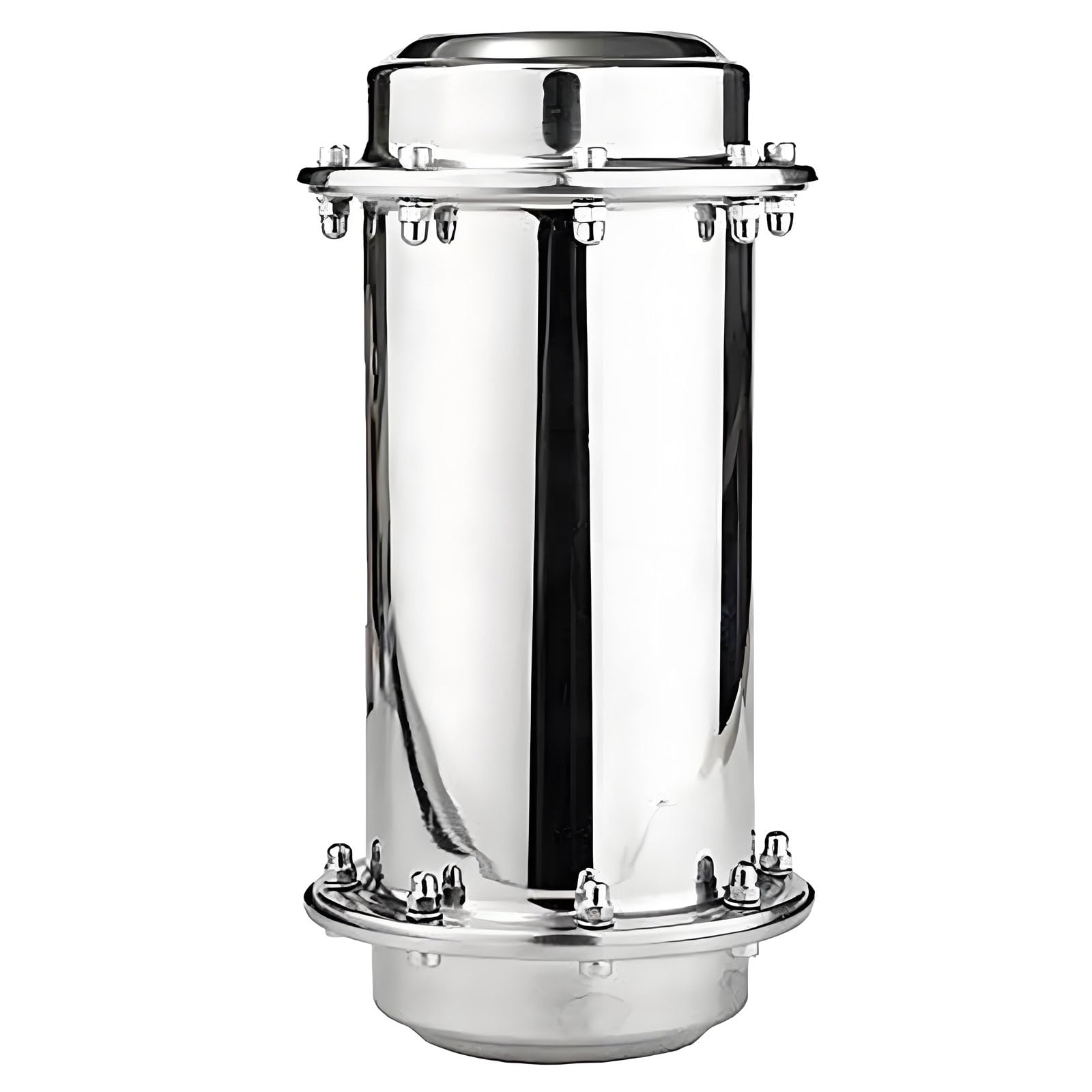 Guoyoocc Silvery Time Capsule Sealed Stainless Steel Storage Waterproof Storage Container Time Capsule Container To Bury Durable Lock Container Future Gift Genealogy Gifts