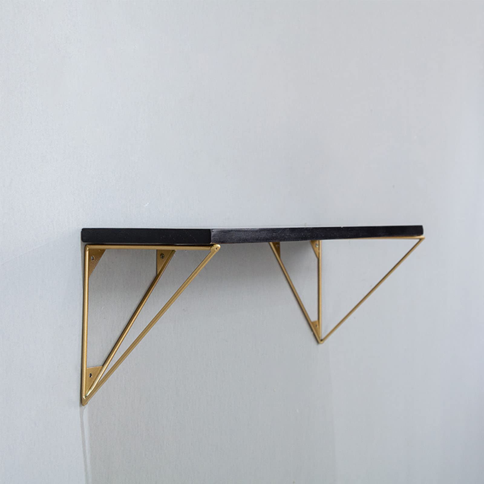 2 Staffe per Mensole Triangolari A Parete,Reggimensola Da Cucina Creative,Sstaffe Angolari Decorative Fisse Premium,Staffa Salvaspazio Fai Da Te,Tre Colori Opzionali (25cm/9.8in)