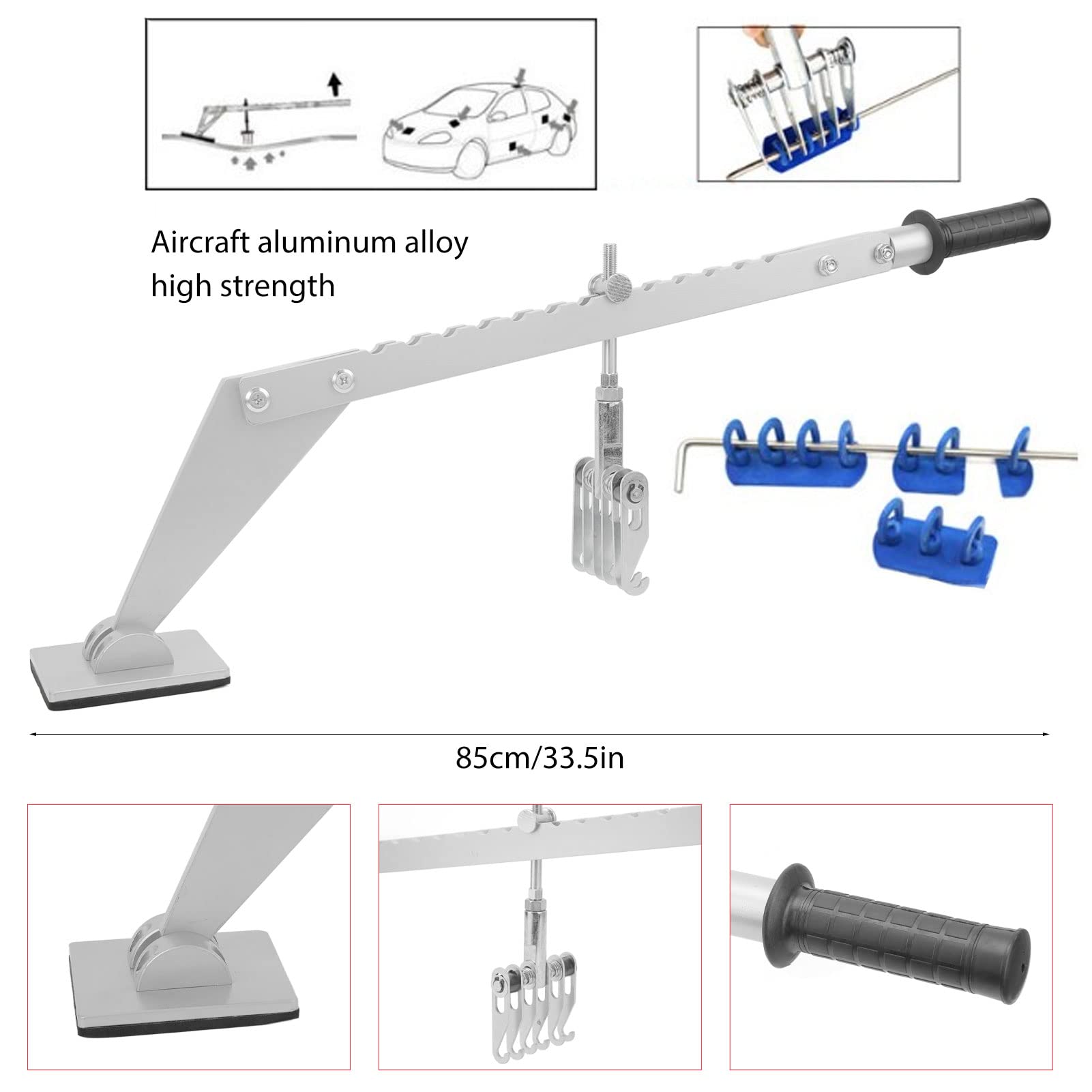 Narzędzie do Usuwania do Usuwania Samochodu, Narzędzie do Naprawy Zbioru Samochodu Efektywna Robotnicza Wgniecenie Zestaw do Usuwania Aluminium Aluminium Arkusz Pomysłu Metalowe