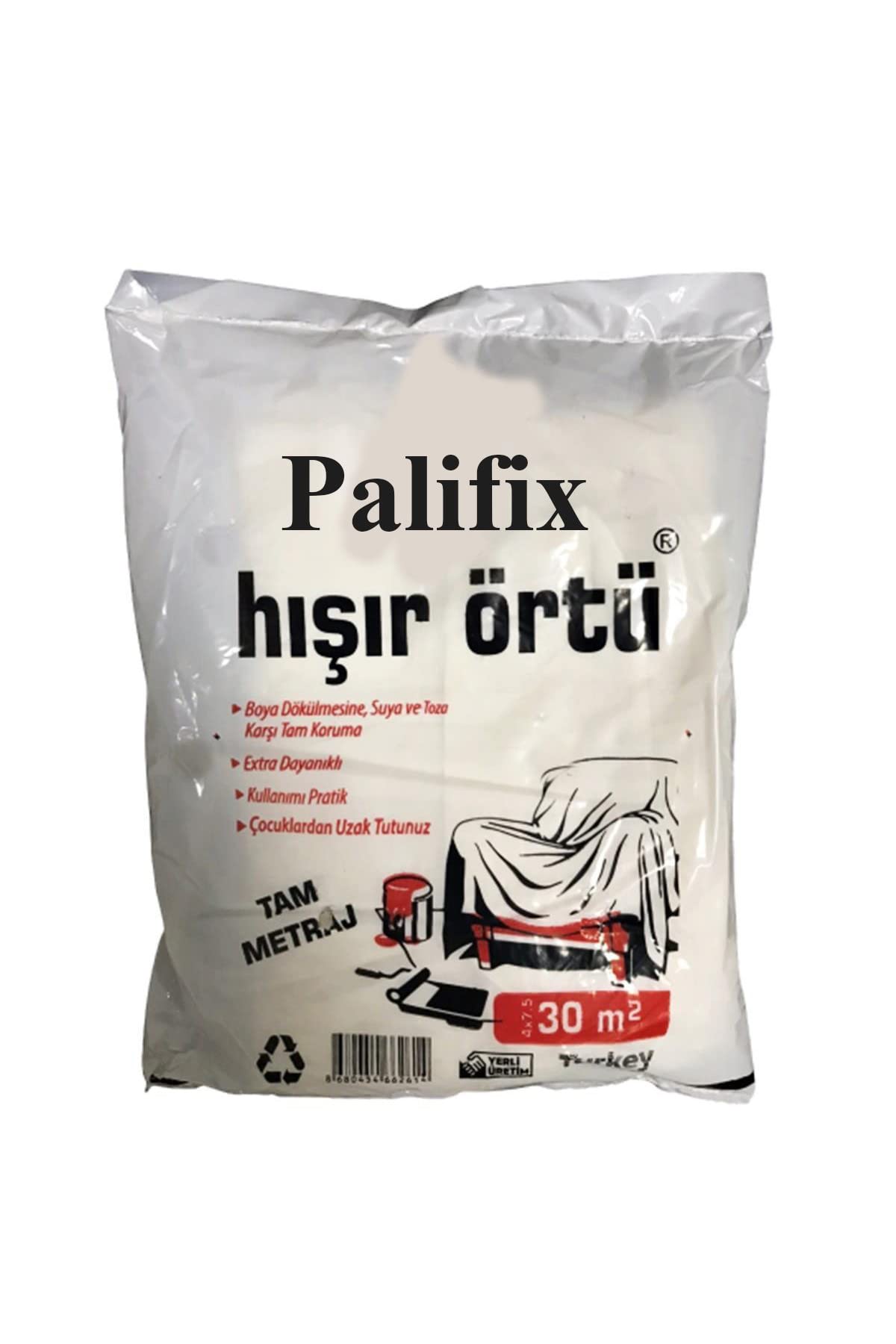 Palifix 2 Adet Eşya Koruma Örtüsü Hışır Örtü Boya Badana Örtüsü 30 M²