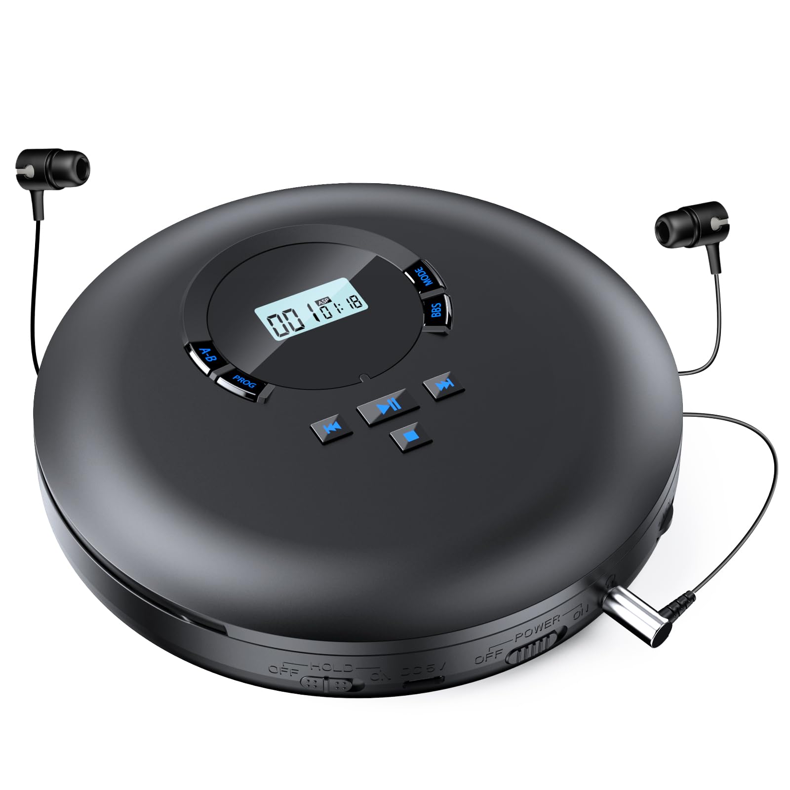 Amazon.co.jp: Kegaudio ポータブルCDプレーヤー CDプレーヤー LCD