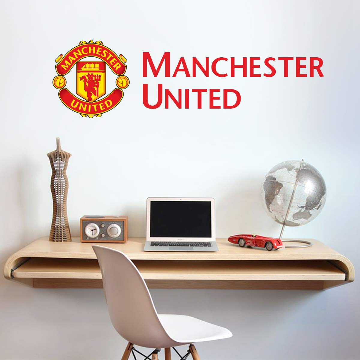 Buy Manchester United Football Club Official Crest and Club Name Wall