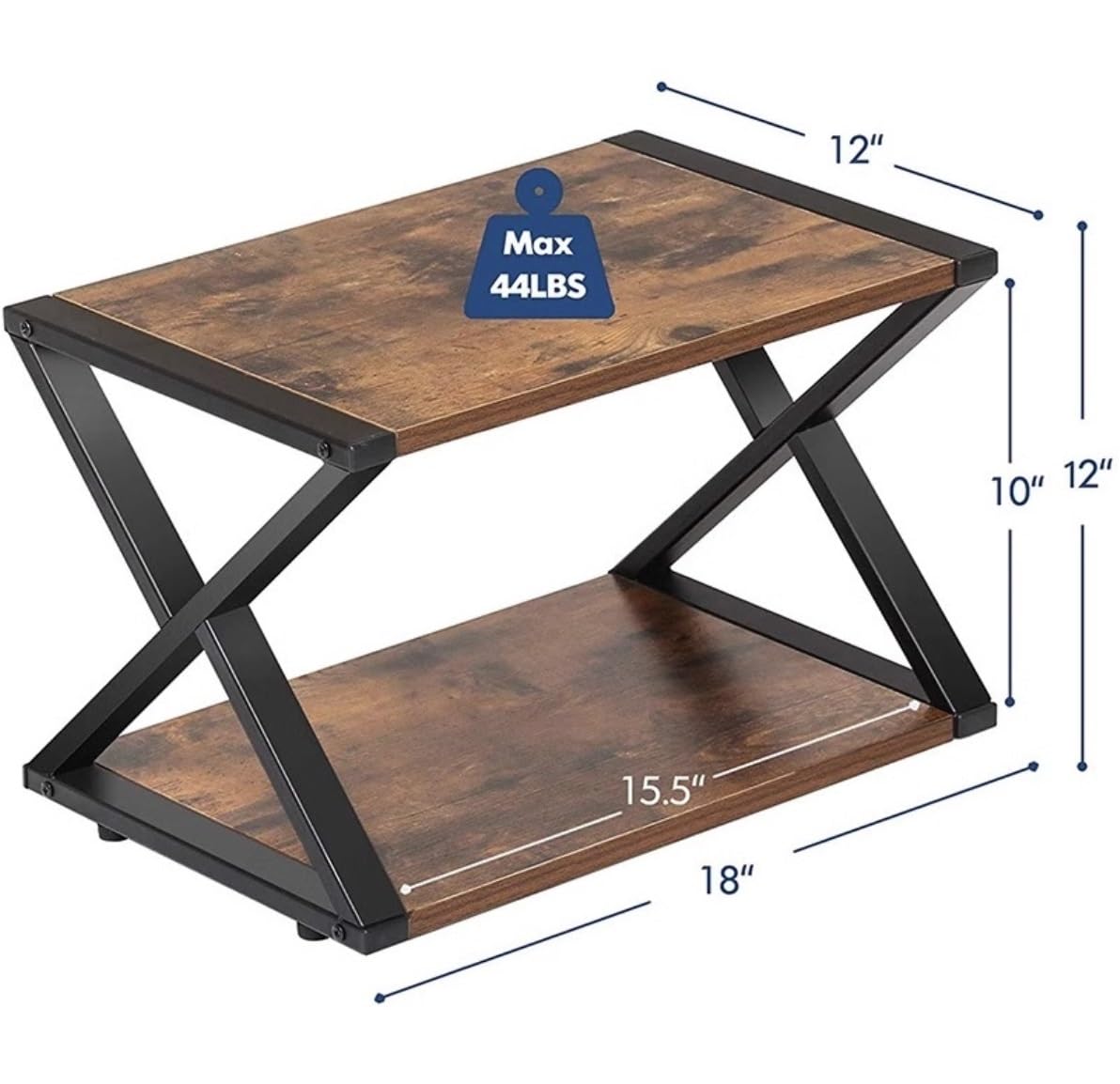 Supporto Stampante Supporto Per Stampante A 2 Livelli Supporto Versatile Per Stampante Da Tavolo Ripiani Di Stoccaggio Robusti Rack Di Stoccaggio Con Struttura In Ferro A Forma Di X Mobile Porta Stamp
