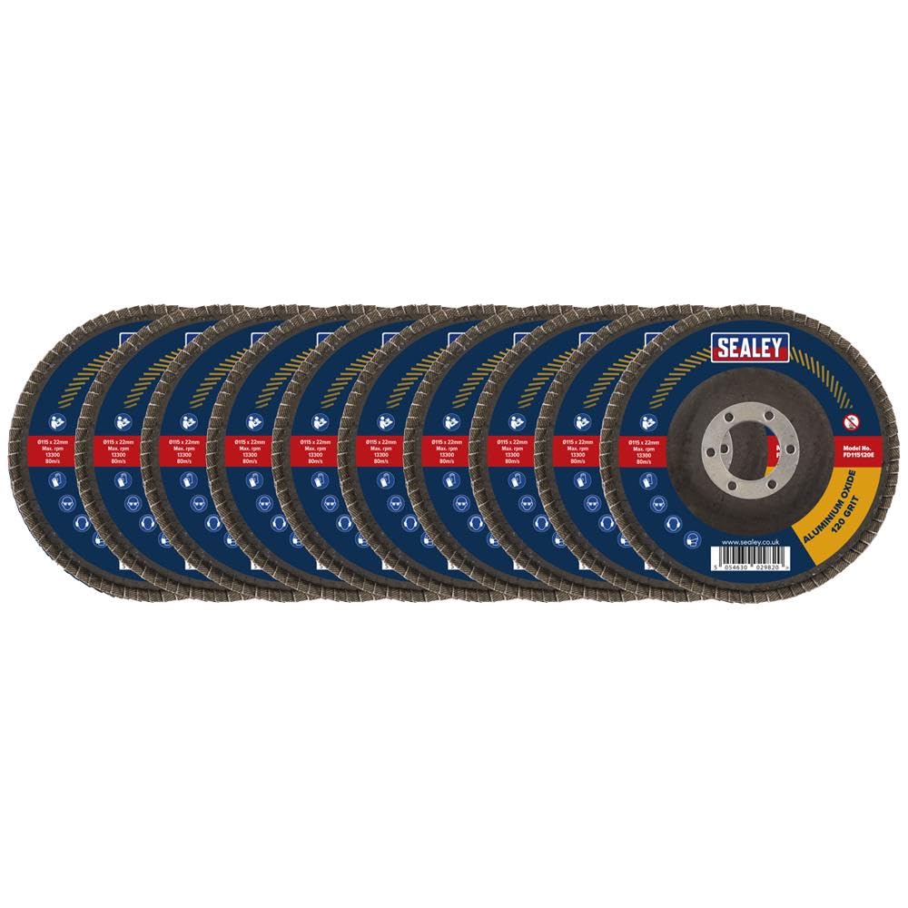 Disques à lamelles Ø115mm Sealey, la solution pour éliminer bavures et calamine proprement