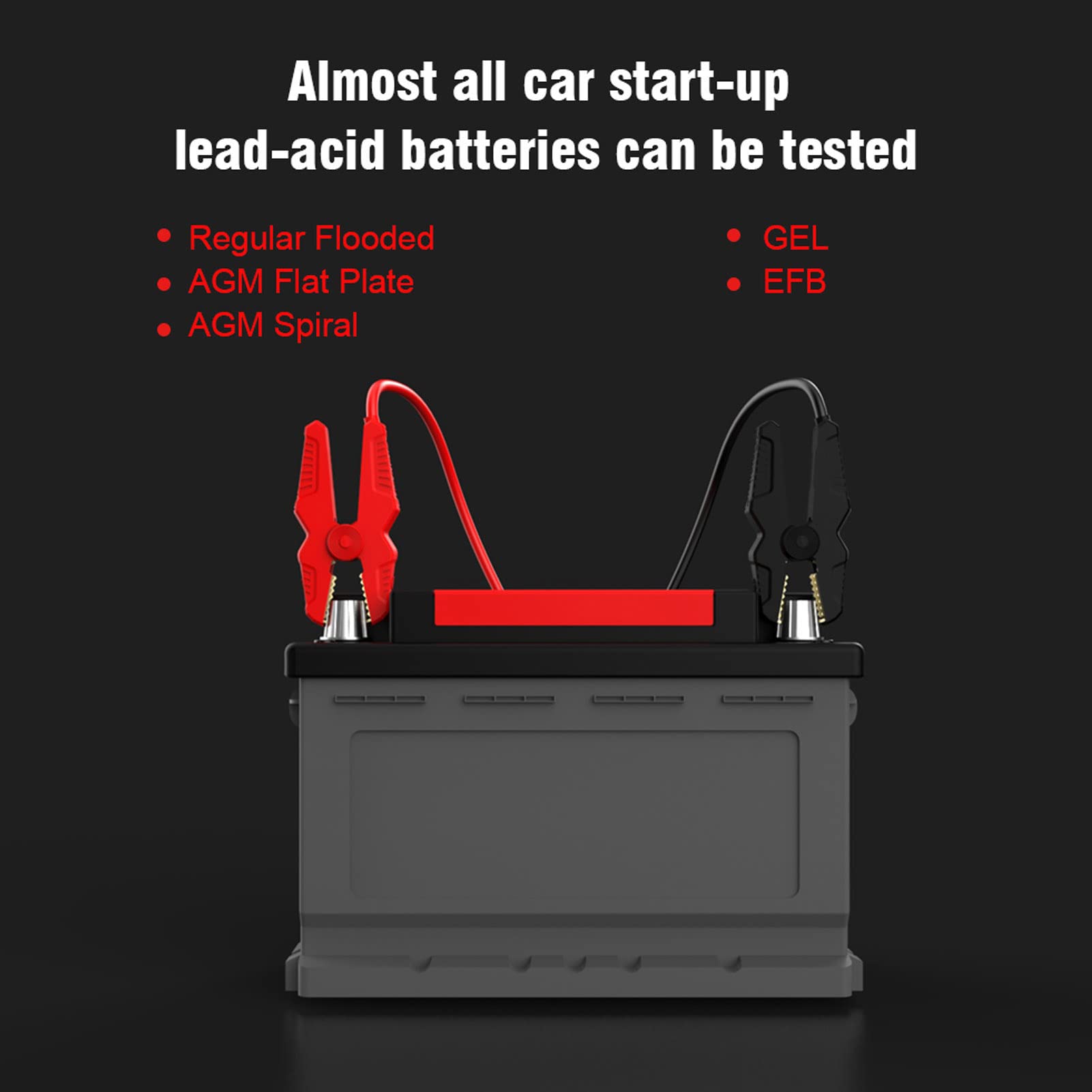 Aramox Testeur de Batterie Numérique ABS Analyseur de Batterie de Voiture 6 V 12 V 24 avec écran Couleur 3,2 Pouces 100 à 2000 CCA Outil de Test de Démarreur d'alternateur pour Voitures Camions Motos