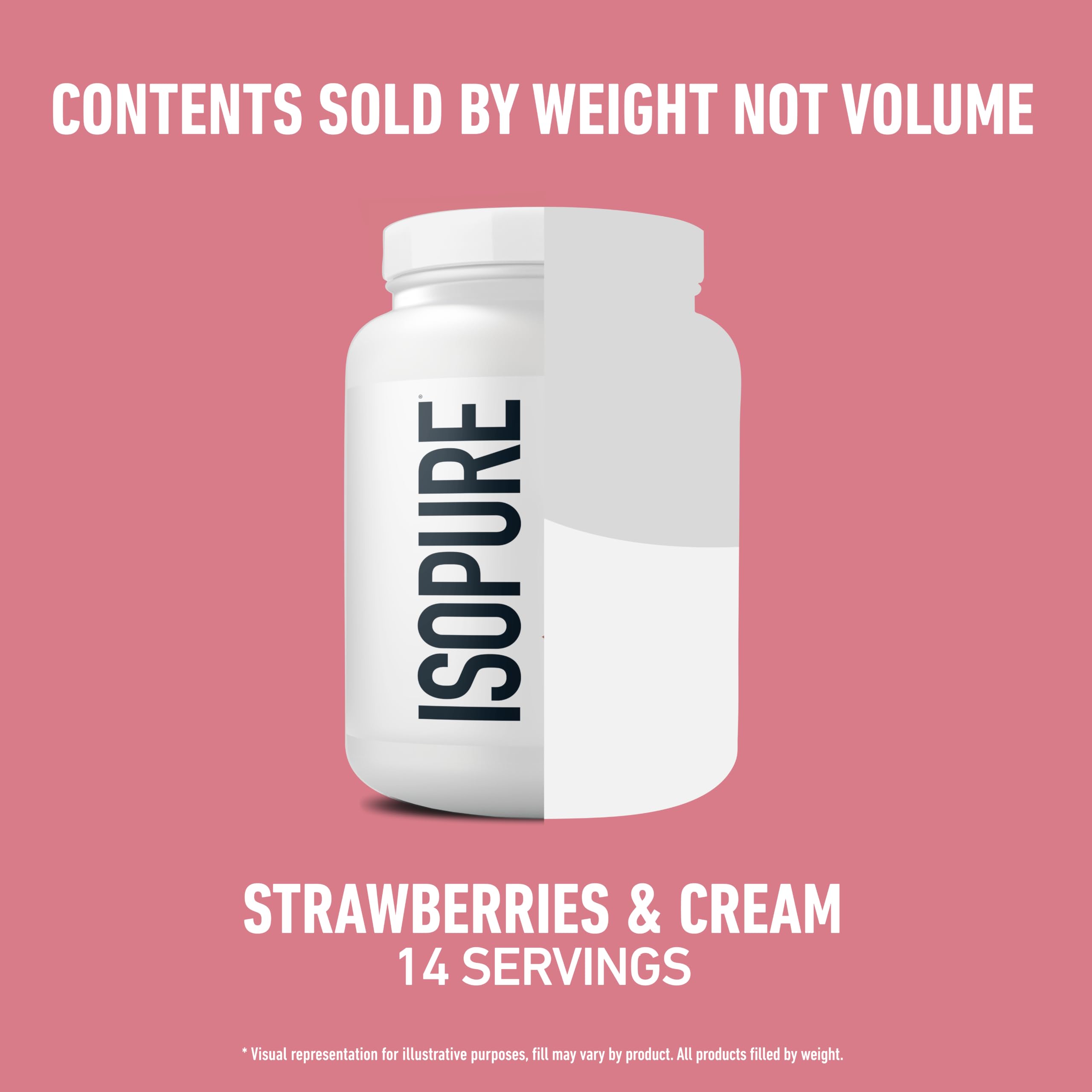 Isopure Zero Carb Whey Isolate Protein Powder, Strawberries & Cream 1 LB — Amazon image 8