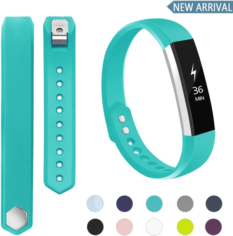 POY Compatible Bands Replacement for Fitbit Alta/Fitbit Alta HR, Adjustable Sport Wristbands for Women Men (Large)