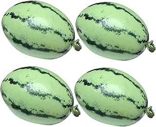 YARNOW 4 Peças 112 Casa De Bonecas Modelo De Argila Ornamento De Melancia Lindo Brinquedo Em Miniatura Frutas Em Miniatura Para Casa De Bonecas Frutas De Casa De Bonecas Melancia Argila