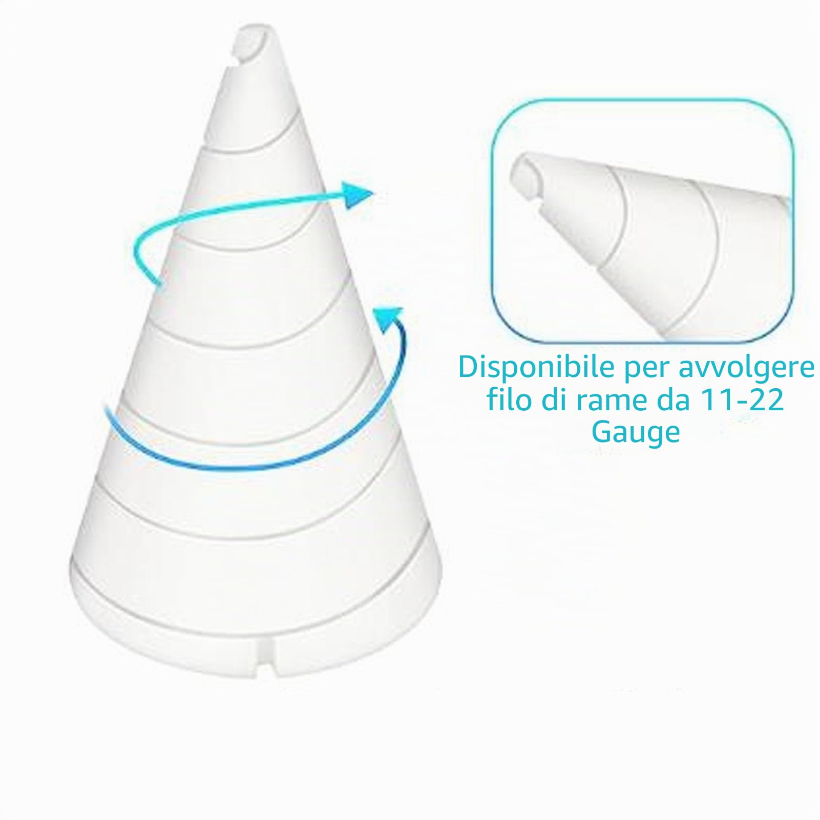 Fibonacci - Spirale per avvolgimento di bobine Fibonacci, 2 pezzi