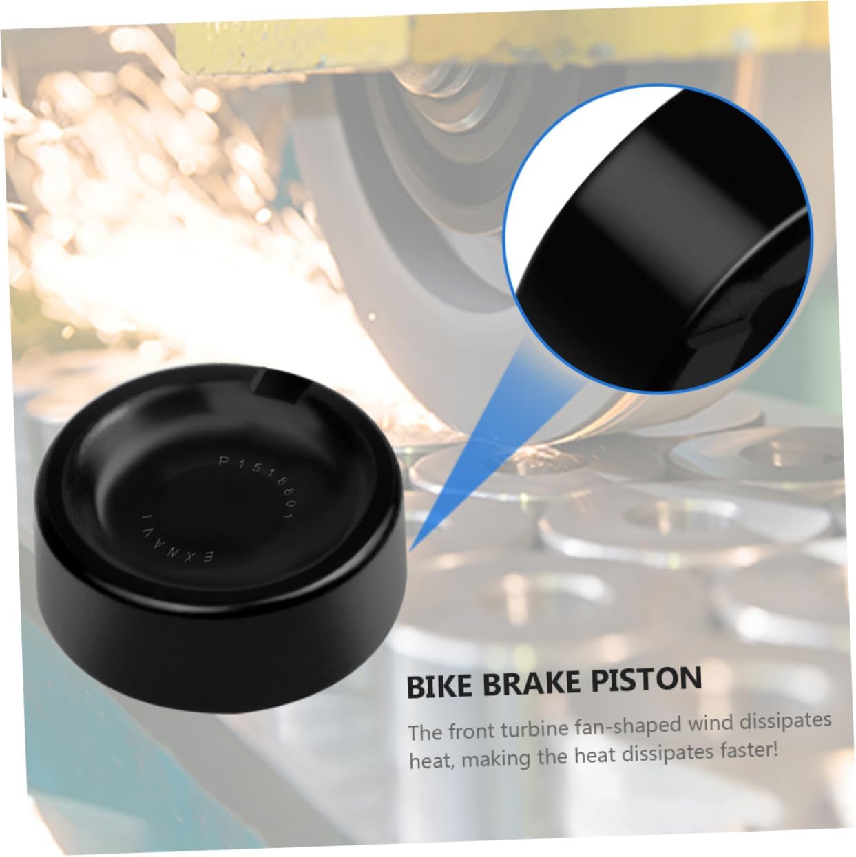 Toyvian Bike Brake Piston Repair Kit for High Precision Hydraulic Brake Caliper Components Easy Installation Piston