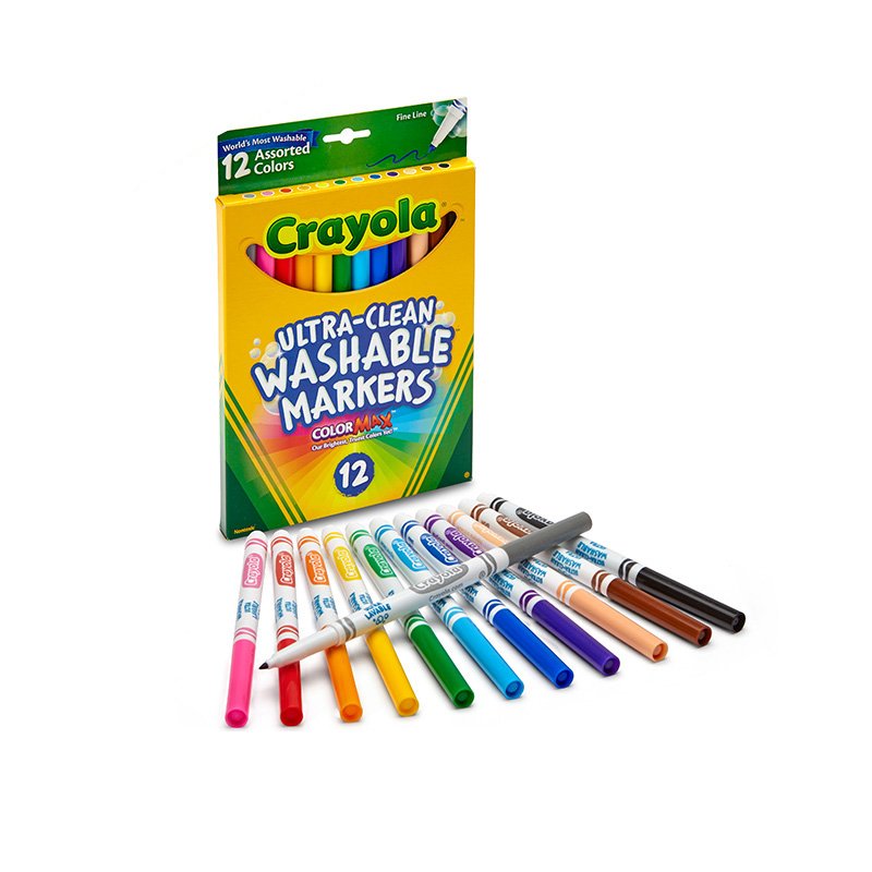 Buy Crayola Fine Line Markers Washable Markers 12 Count Online At 