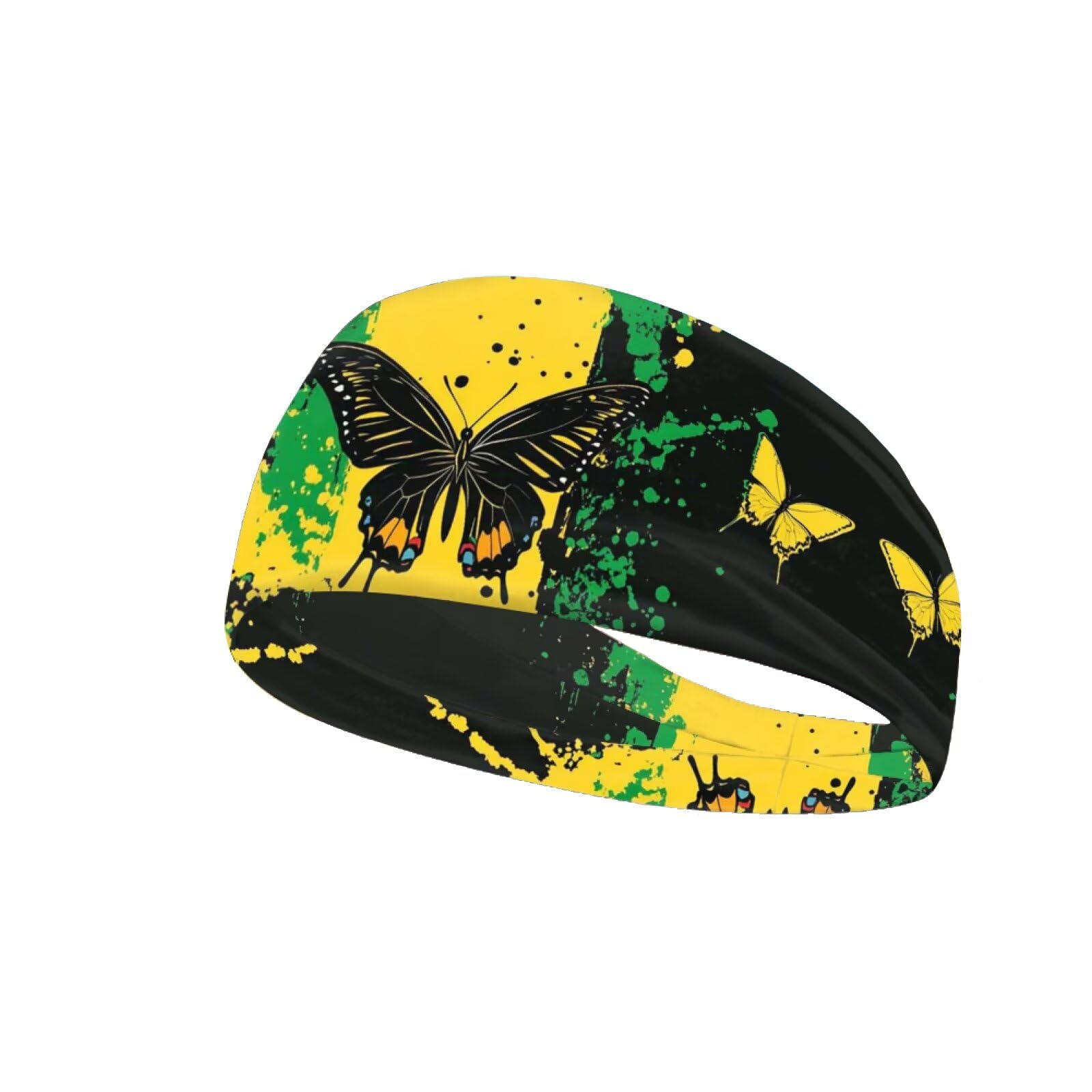 Cjfognsoa Sweatbands Sport Headbands for Men & Women Wide Sweat Band Yoga Band No-Slip