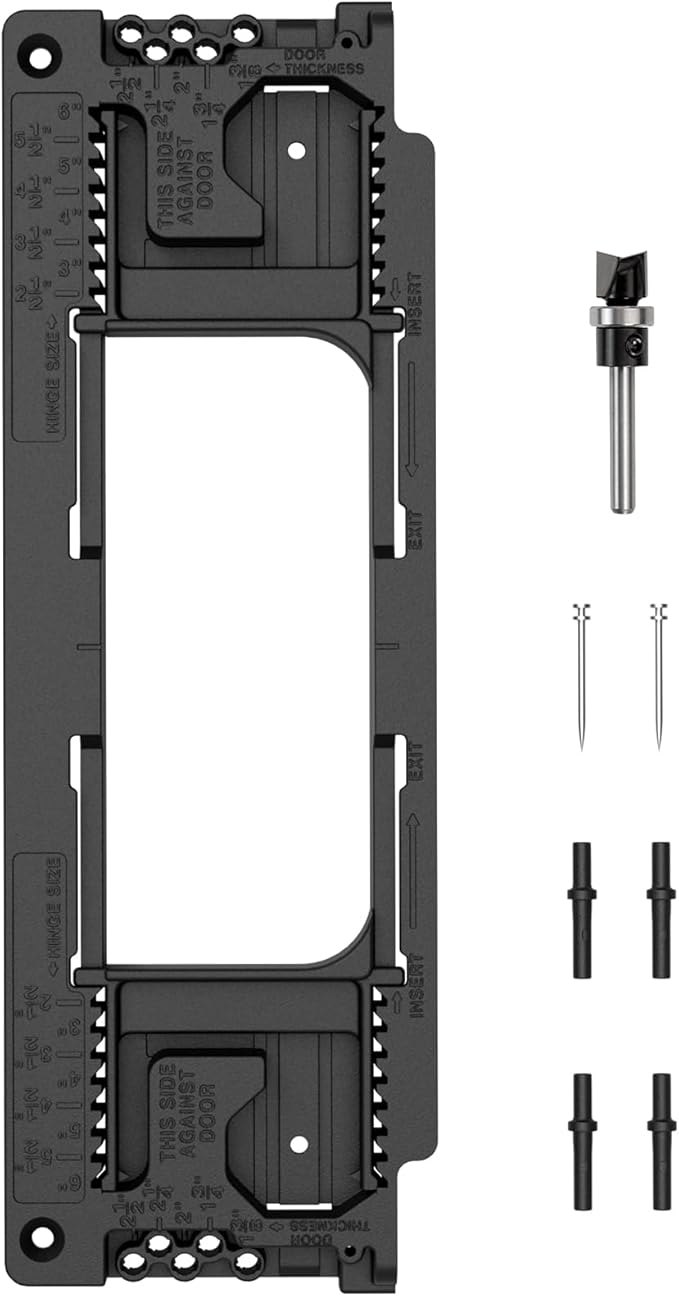 Door Hinge Jig, Door Hinge Mortiser Hinge Installation Kit, Door Hinge