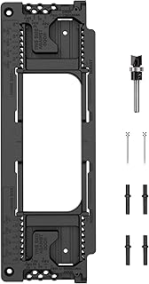 Door Hinge Jig, Door Hinge Mortiser Hinge Installation Kit, Door Hinge Jig for Door and Door Frame/Jamb, Fits for 8 Hinge Sizes from 2-1/2" to 6" and 5 Door Thickness from 1-3/8" to 2-1/2".