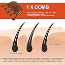 Flavoma Natural Wood Wide Tooth Hair and Scalp Massager Comb | Gua Sha comb for scalp | Multi-Functional Tool Scraping | Multifunctional Meridian Massage Comb | Ideal for Head and Neck Massage | Scalp Massage No Static Head Massager Tool Physical Therapy gallery image