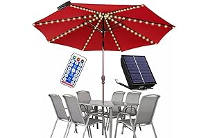 Solar Umbrella Lights Outdoor - Illuminate Your Patio with Warm Glow