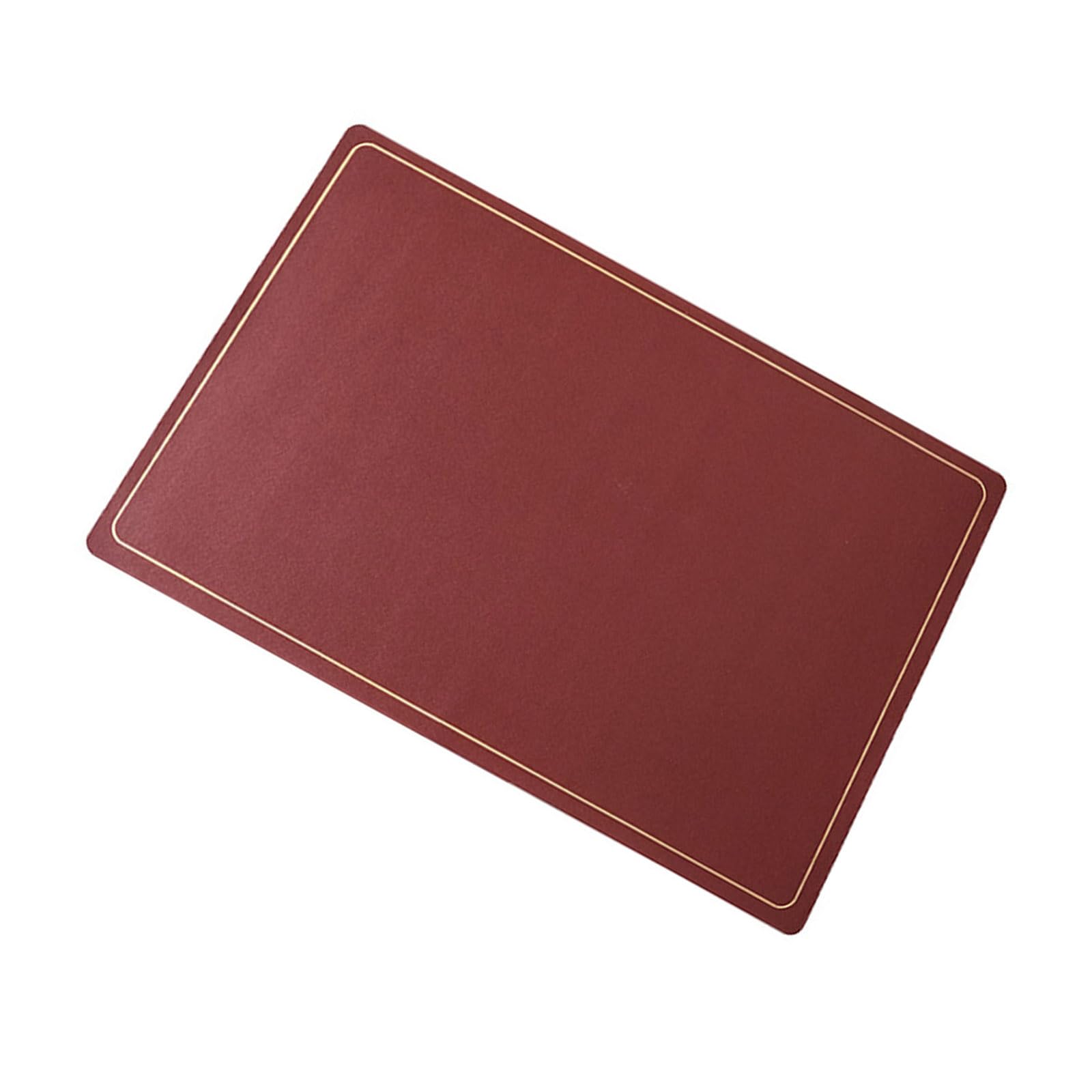 Carotoe C Waterproof Placemat Pu Oil Spill Security Not Slip Table Over For Family Meals Waterproof Leather Tablemats
