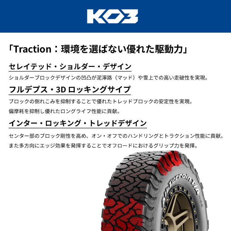 Amazon.co.jp: 4本セット BFGoodrich ALL-TERRAIN T/A KO3 215