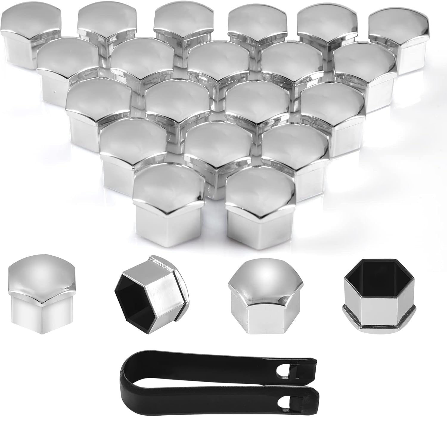 ONEMAJI 20Pcs Wheel Nut Covers for Peugeot 5008 2017–2024
