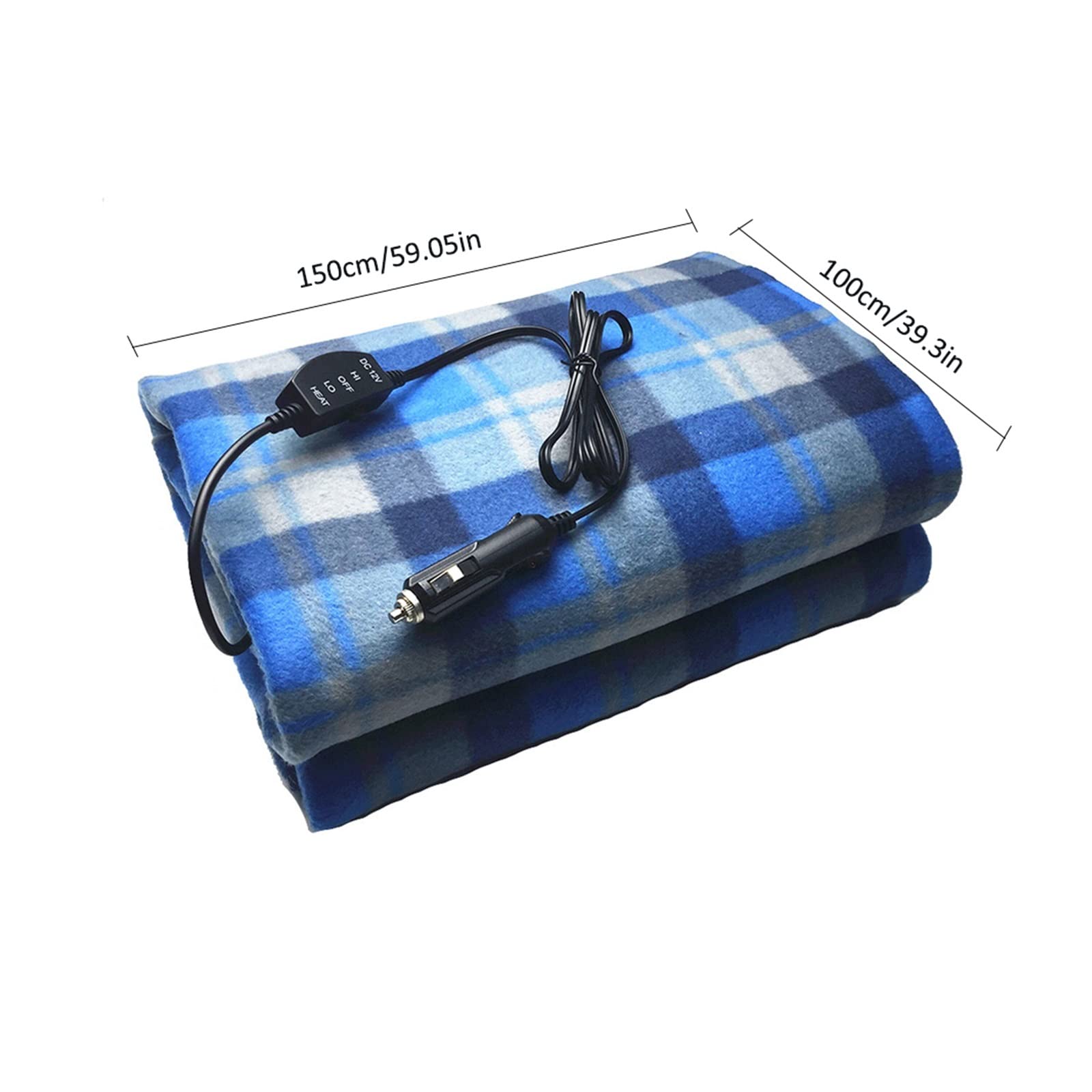 Couverture chauffante for voiture Couverture chauffante for voiture 12 V Économie d'énergie Couverture chauffante électrique chaude Tapis de réglage de la température Tapis chauffant Couverture électr