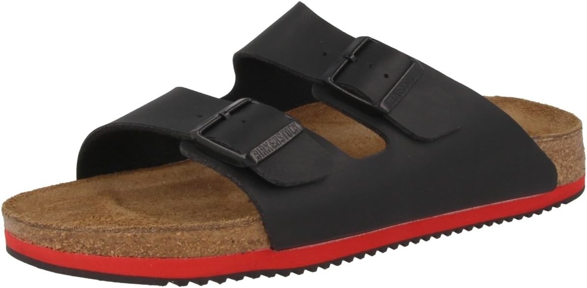  | Birkenstock Classic Mule Shoes, Black Black Ls Black Red, 4.5 US Unisex Big Kid | Shoes